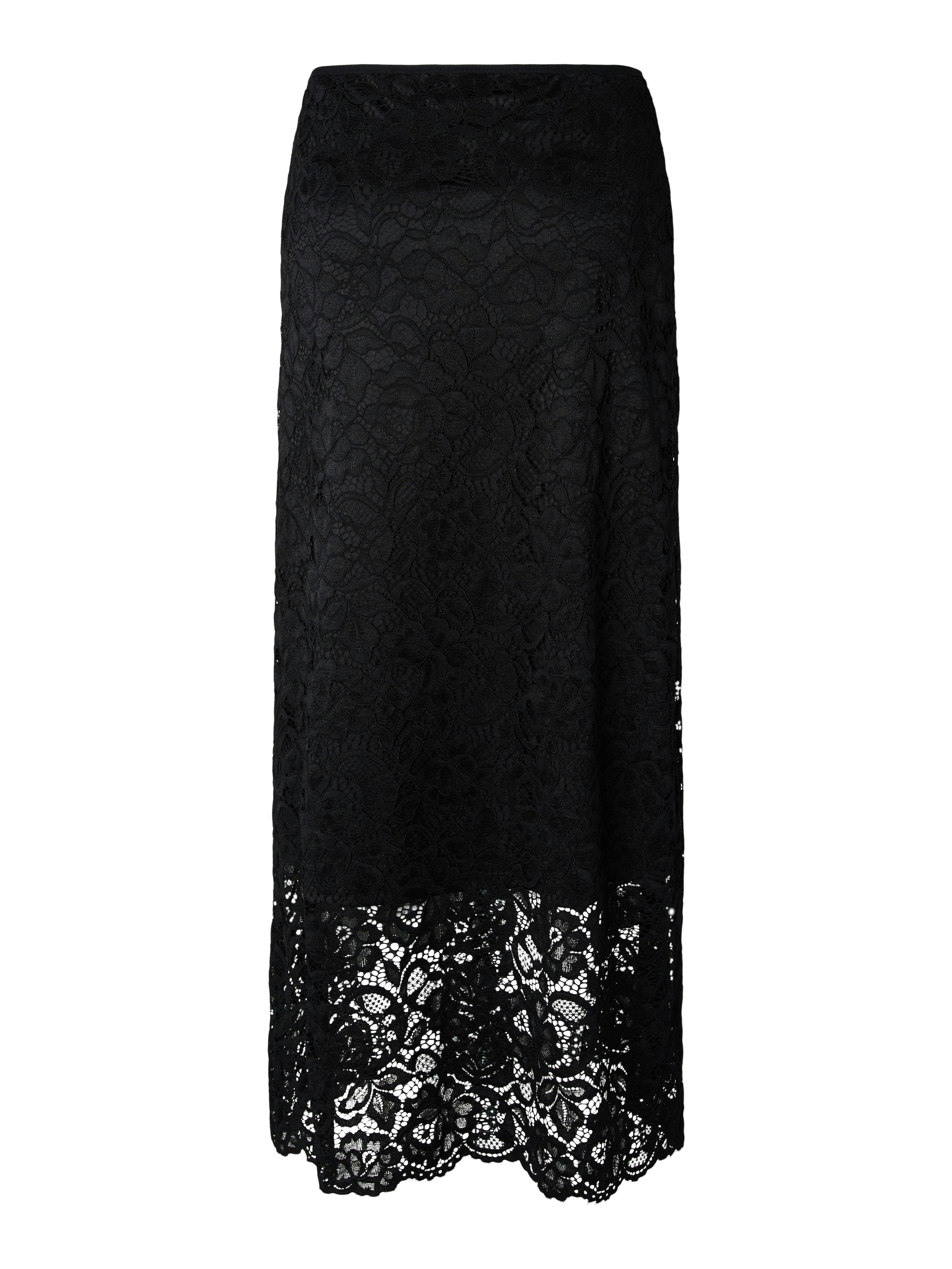 Y.A.S Maxi jupe »YASLACEY HW LONG LACE SKIRT S. NOOS« mélange de matériaux, taille haute