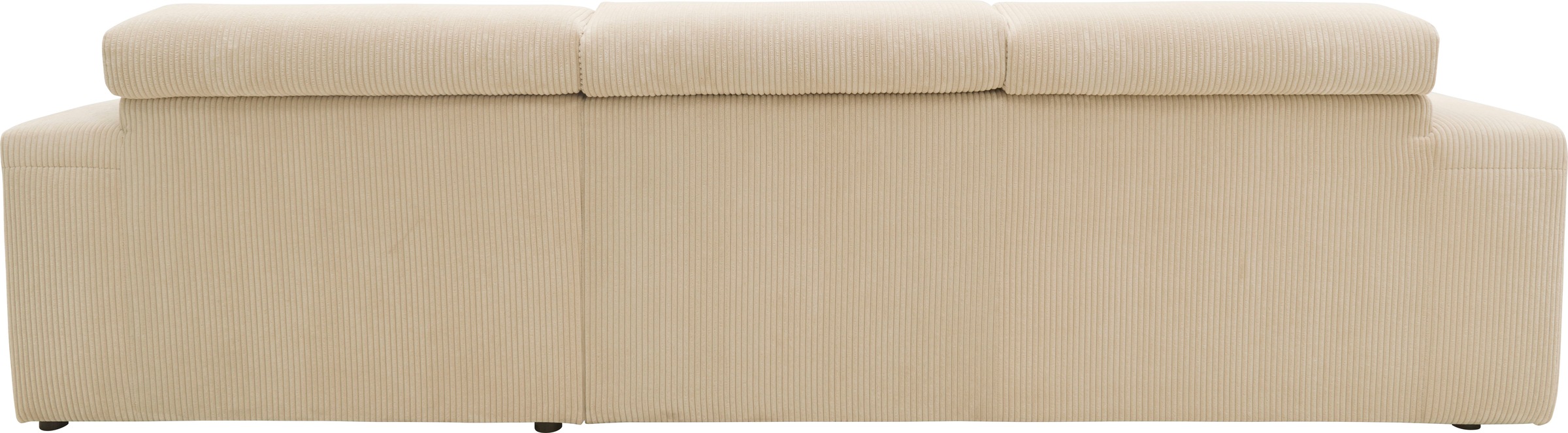 DOMO collection Ecksofa »Brandon grosse Ausführung B/T/H: 289/177/80 cm, auch in Leder und Cord«, mit Kopfteilverstellung, wahlweise Sitztiefenverstellung, L-Form