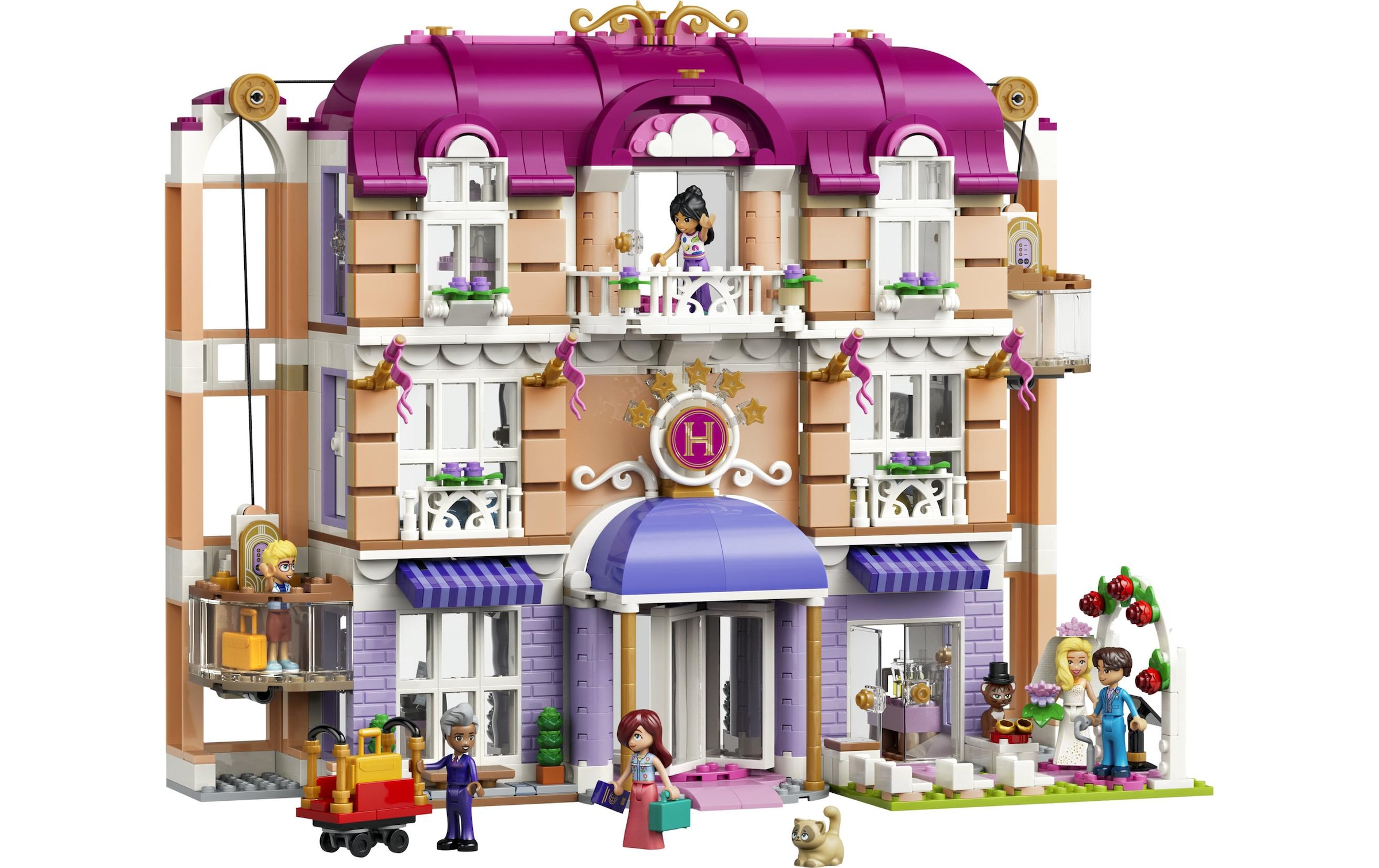 LEGO® Konstruktionsspielsteine »Das Grandhotel von Heartlake City (42704), LEGO Friends« Made in Europe