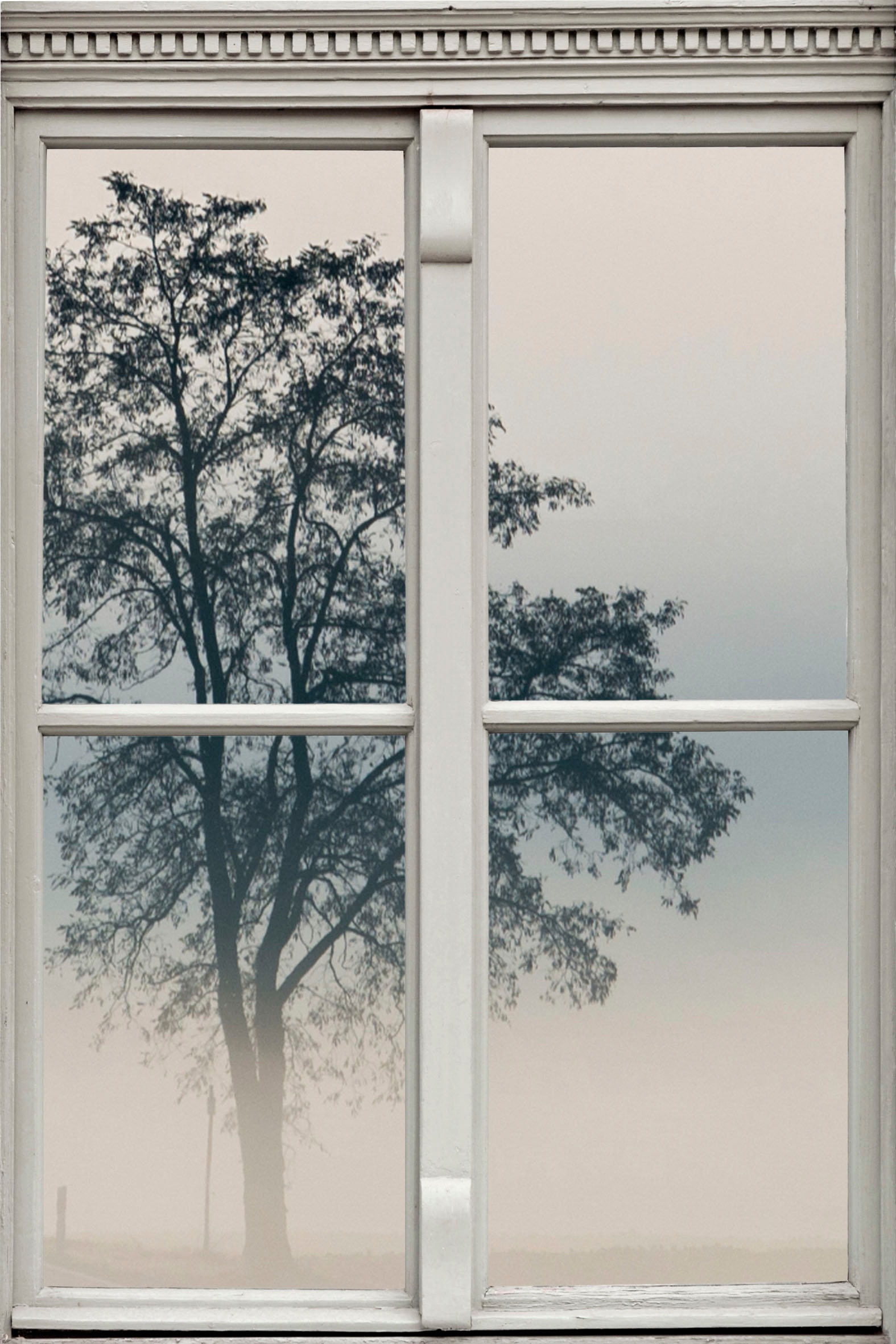 Image of queence Wandsticker "Nebel" Wandsticker, Wandbild, selbstklebend, 3D, Fenster