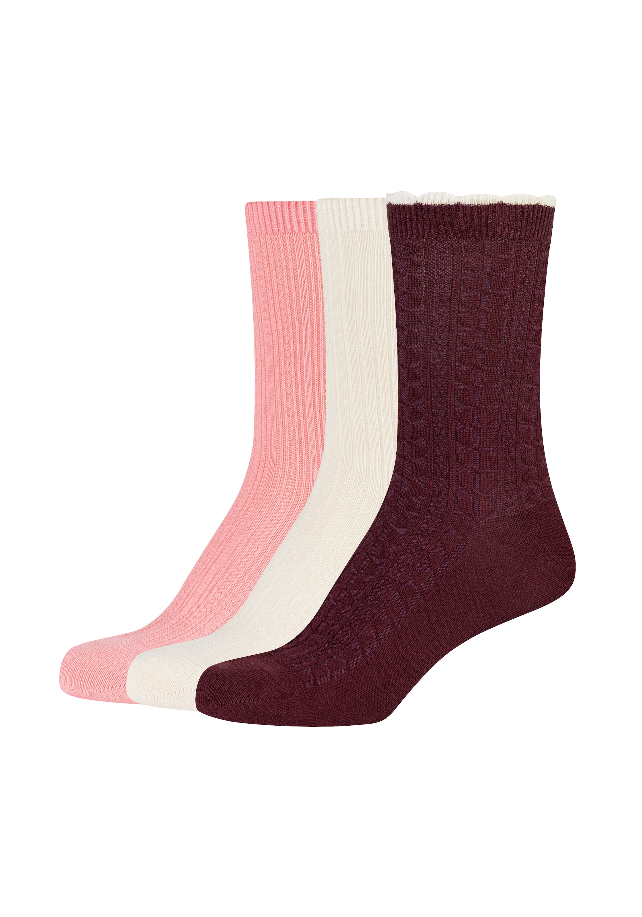 Image of Camano Socken 3 Paar, mit weichem Rippbund
