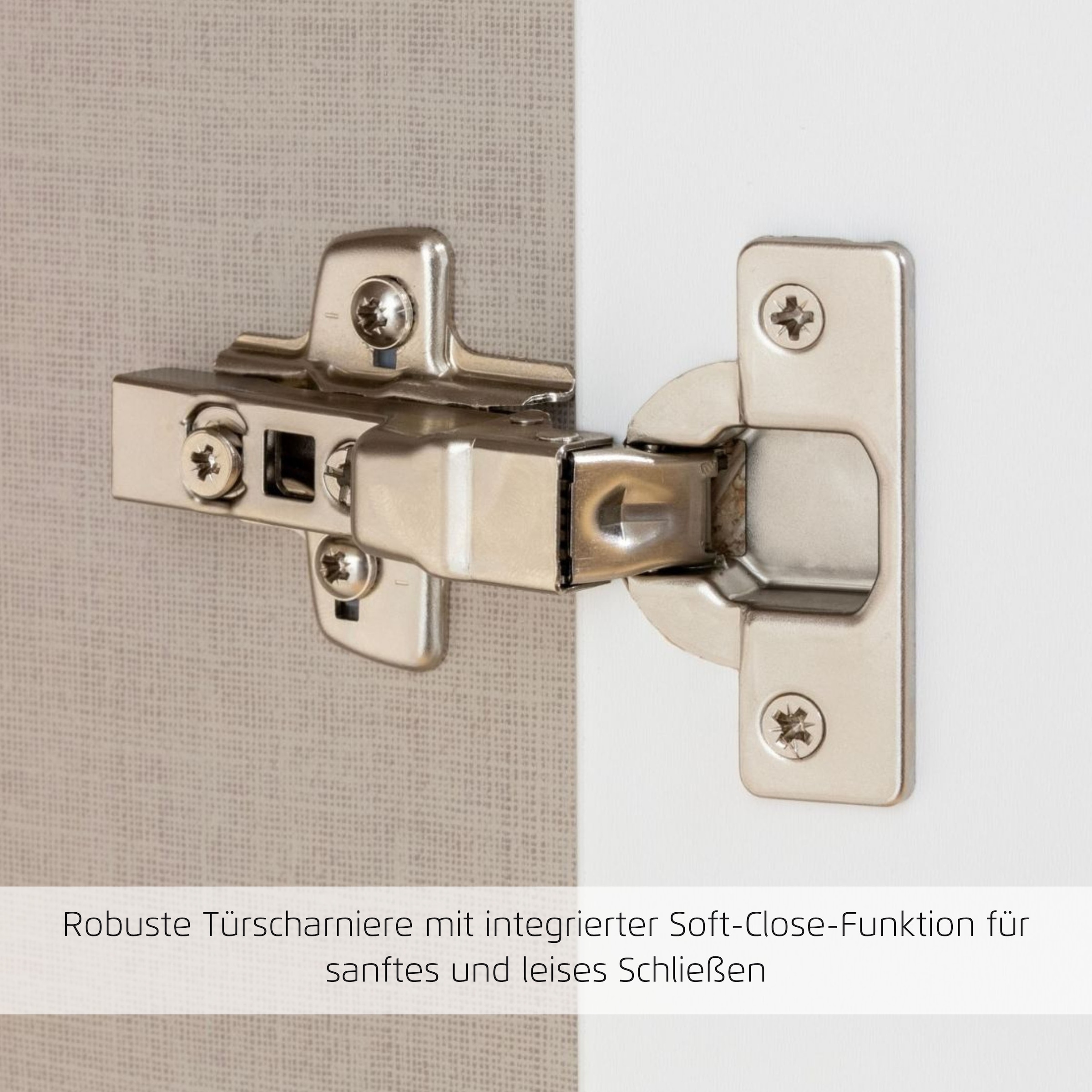 GOODproduct Kombikommode »Sideboard Schubladenkommode AGORDO mit Dekor- oder Hochglanzfront« in zwei Griff-Farben, Breite 120 cm,  vier grosse Schubladen, mit insgesamt 4 Einlegeböden MADE IN GERMANY