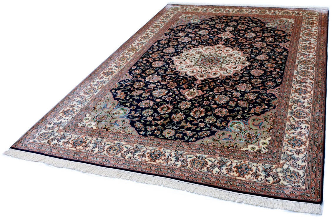 Image of Kayoom Seidenteppich »Kashan 12331«, rechteckig, 10 mm Höhe, Einzelstück mit Zertifikat, Wohnzimmer bei Ackermann Versand Schweiz