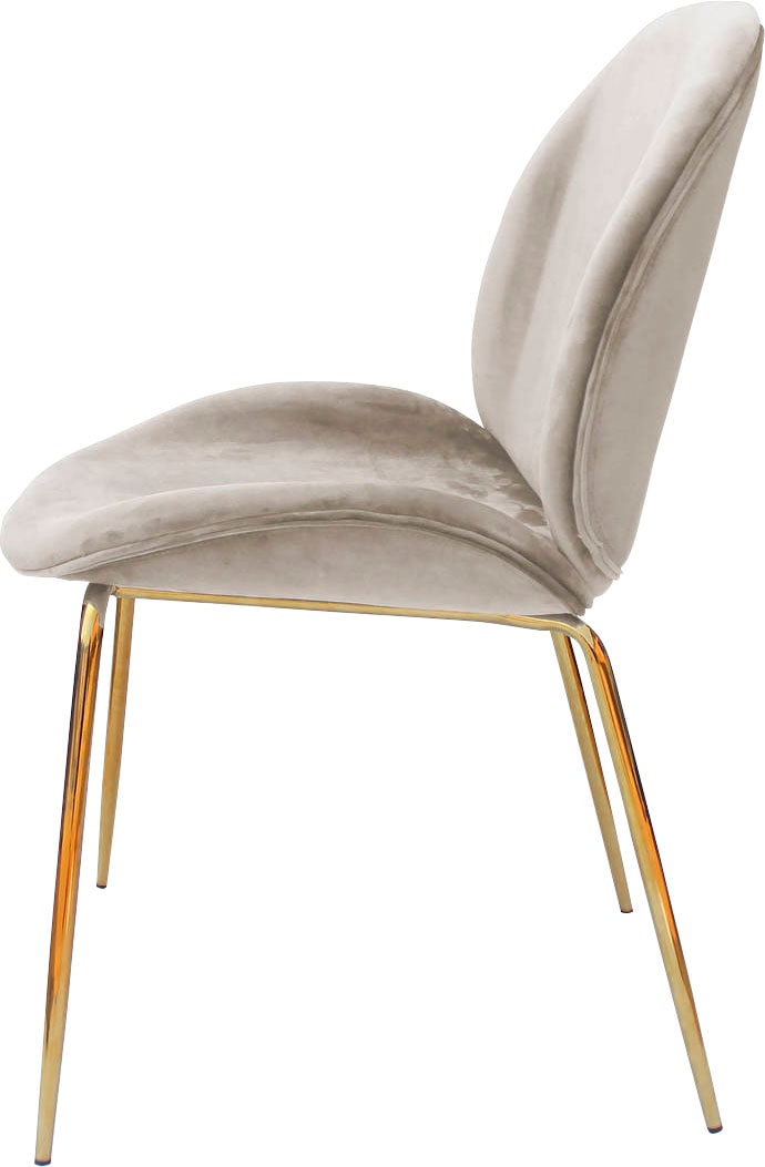 Kayoom Stuhl »Charlize 110 2er-Set, TOPSELLER! Esszimmerstühle,moderne Optik« (Set) 2 Stk.samtweicher Bezug, bequem, zeitlos, moderne Optik