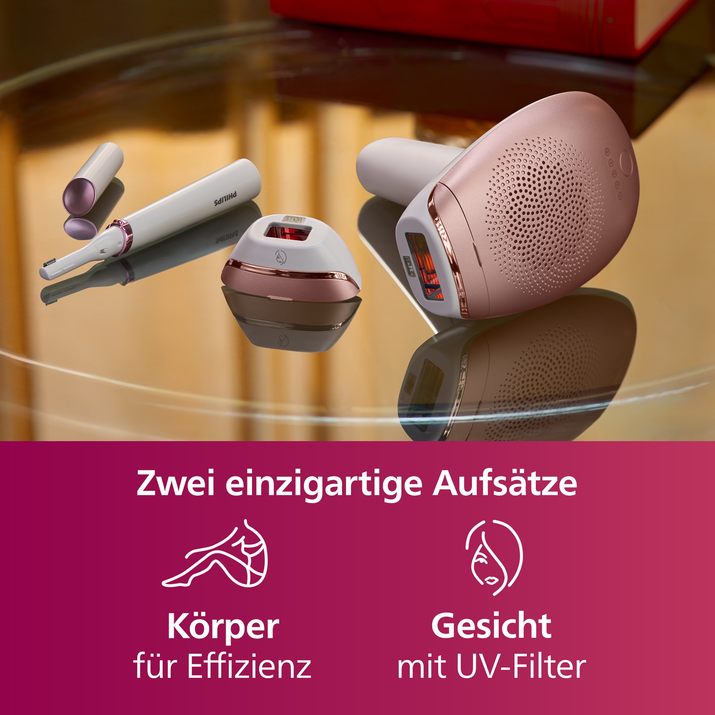 Philips IPL-Haarentferner »Lumea S7000 BRI921/00«, 250000 Lichtimpulse, 2 Aufsätze (Körper und Gesicht), inkl. Präzisionstrimmer