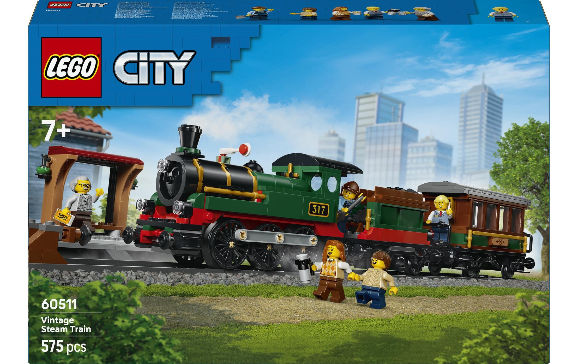 LEGO® Pions de construction »Klassischer Dampfzug (60511), LEGO City« fabriqué en Europe