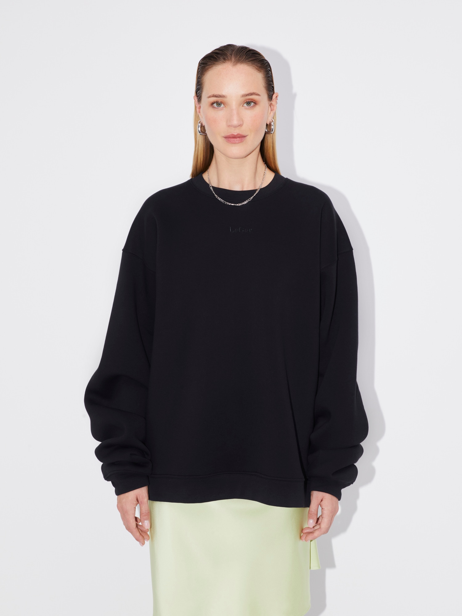 Image of LeGer Sweatshirt "Indra, LeGer by Lena Gercke", Oversized fit mit Rundhalsausschnitt