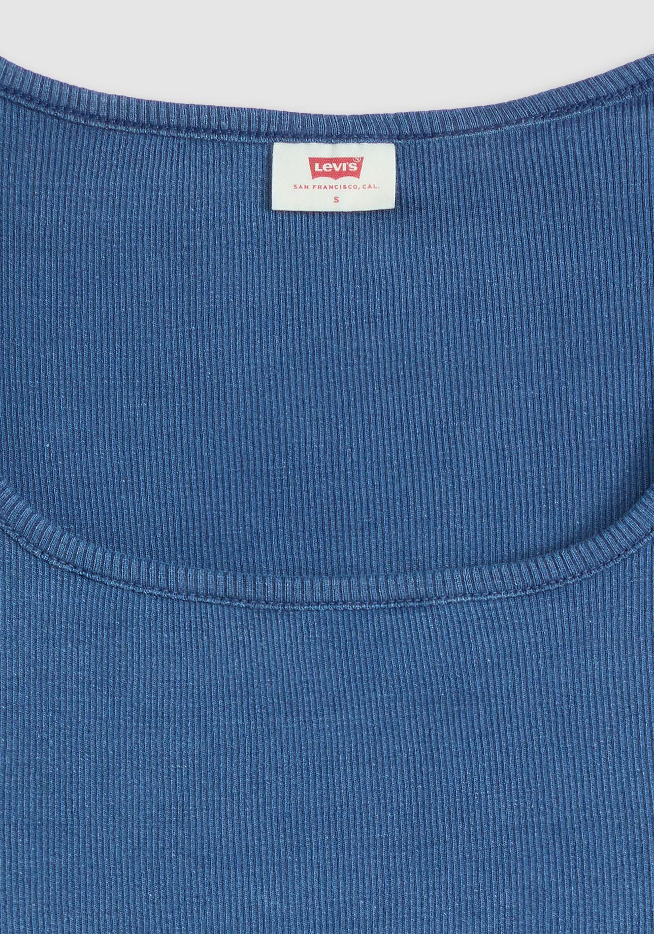 Levi's® T-Shirt »ESSENTIAL SQRD NE«, Feinrippqualität
