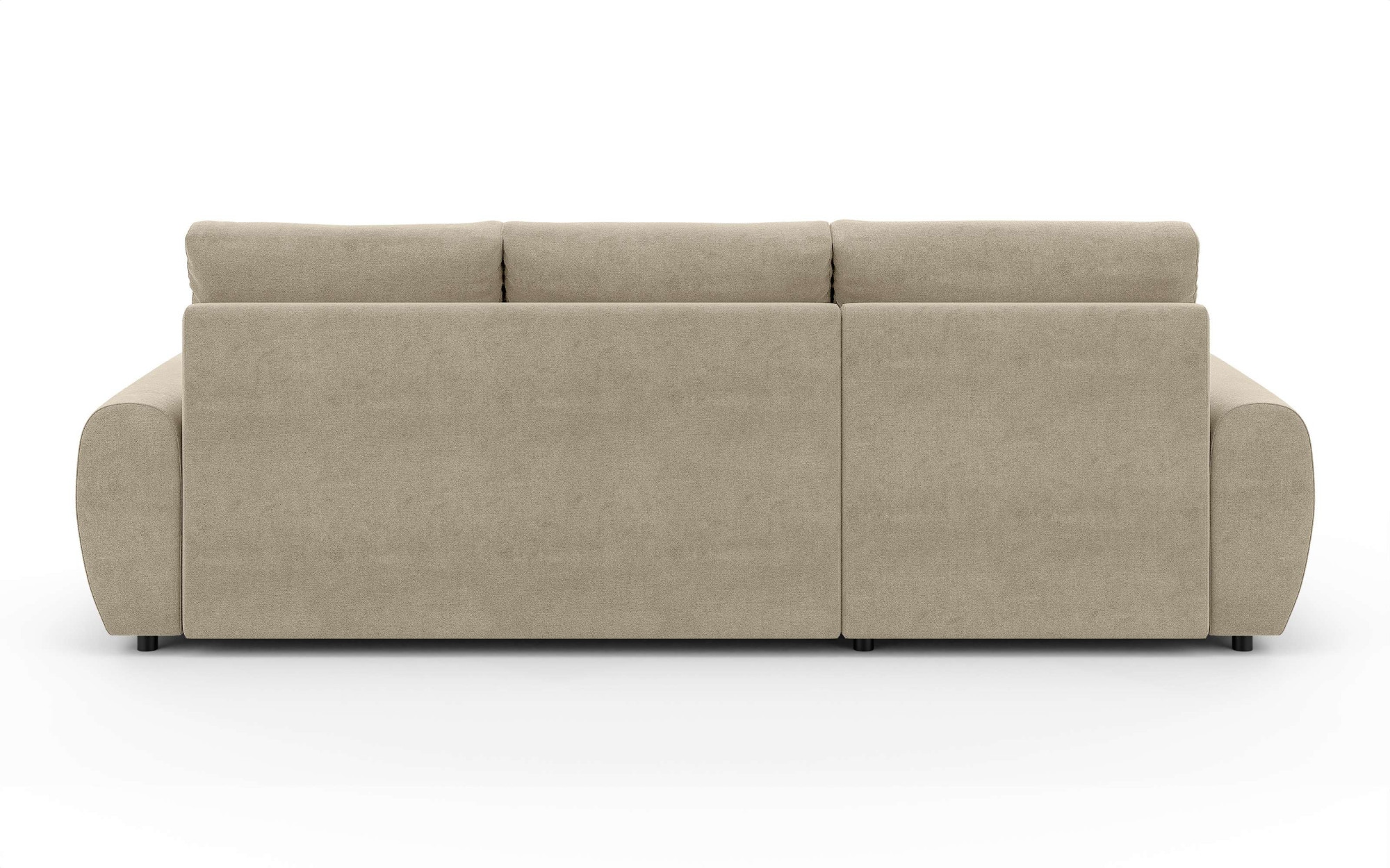INOSIGN Ecksofa »HAVERHILL Schlafsofa mit Bettkasten, Masse B/H/T: 237/89/166 cm«, L-Form mit Recamiere links oder rechts bestellbar, Wellenunterfederung