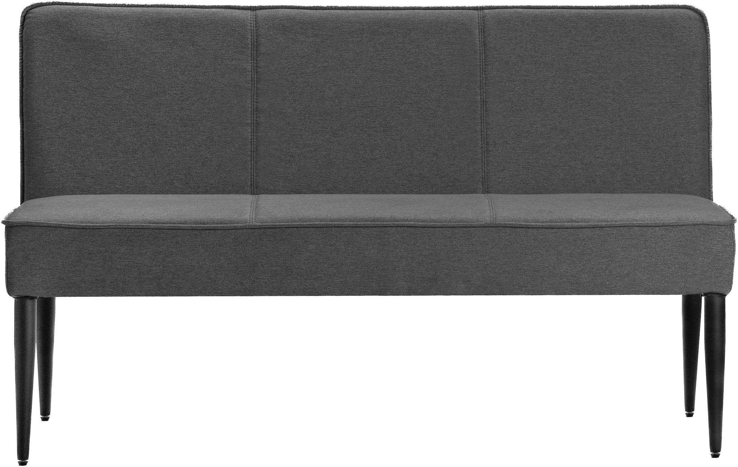 GOODproduct Polsterbank »Lenzrose,« Esszimmerbank, Bank,,  mit Taschenfederkern, schwarzes Metallgestell, Breite 142 cm