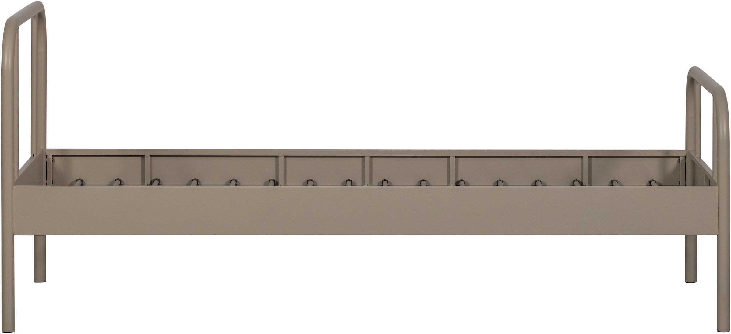 WOOOD Bettgestell »Mata Stahlrahmen pulverbeschichtet, H 90 x B 208 x T 95 cm« Matratzenmass 90x200 cm, einfach zu montierbar, Pfleiglicht