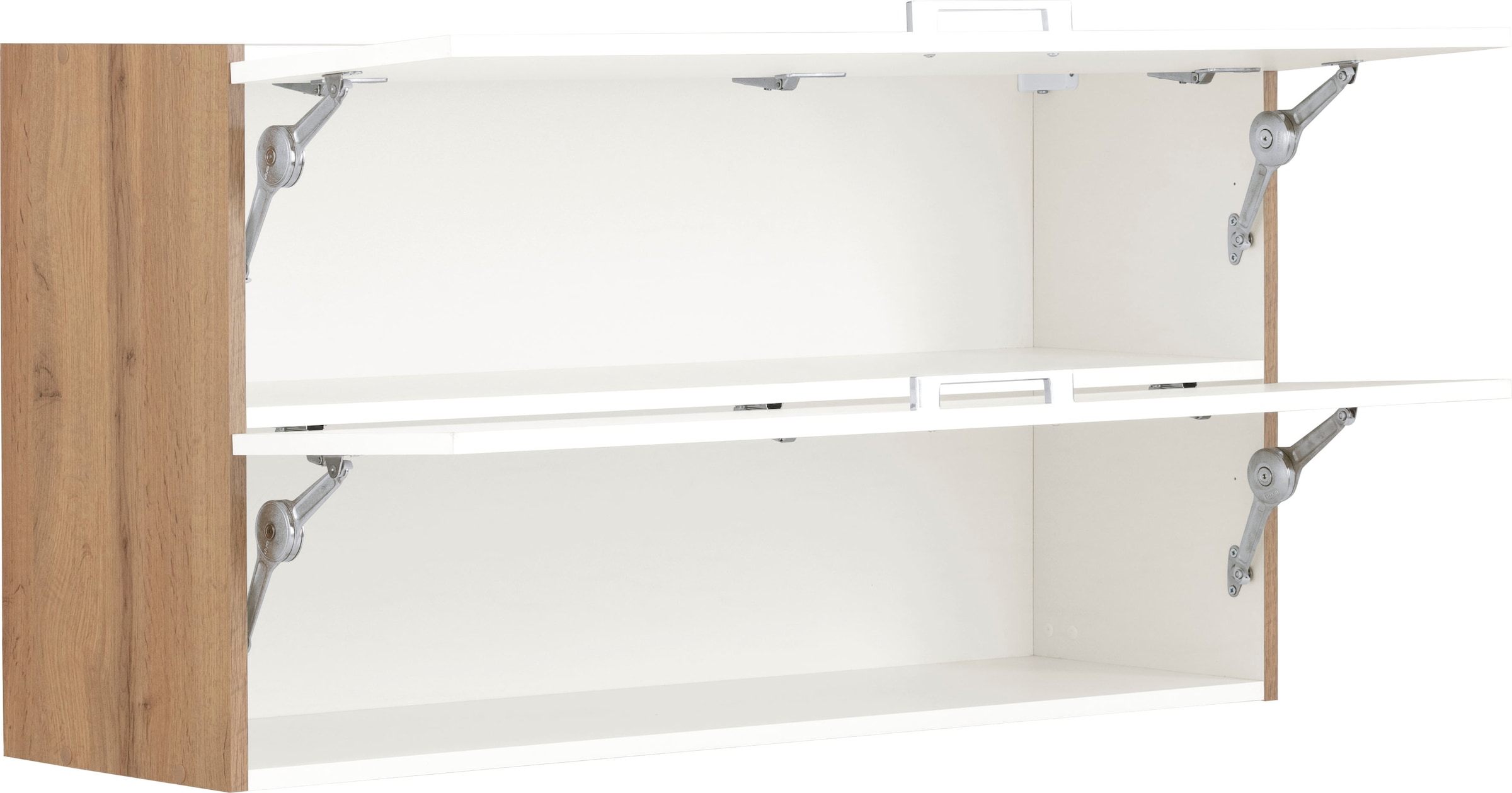 KOCHSTATION Armoire suspendue à abattant »KS-Colmar« 110 cm, avec poignée en métal, pour beaucoup de rangement