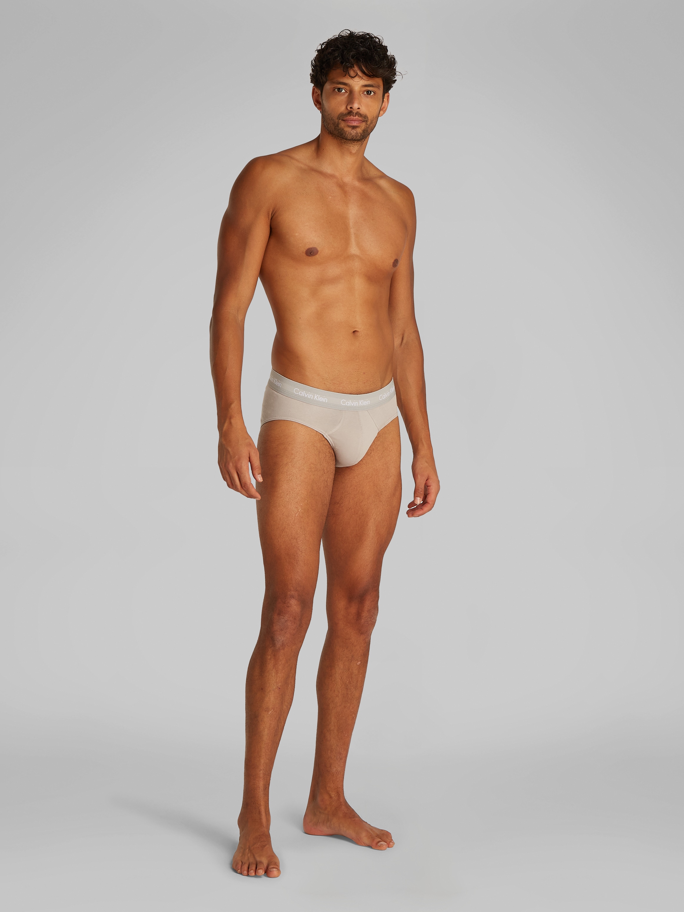 Calvin Klein Underwear Hipster, (3 St.), mit farbigem Webbund