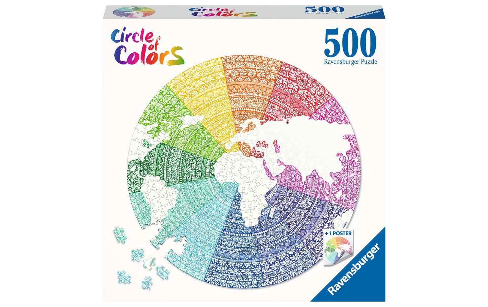 Puzzle »Puzzle Circle of colors Mandala«, (500 tlg.)