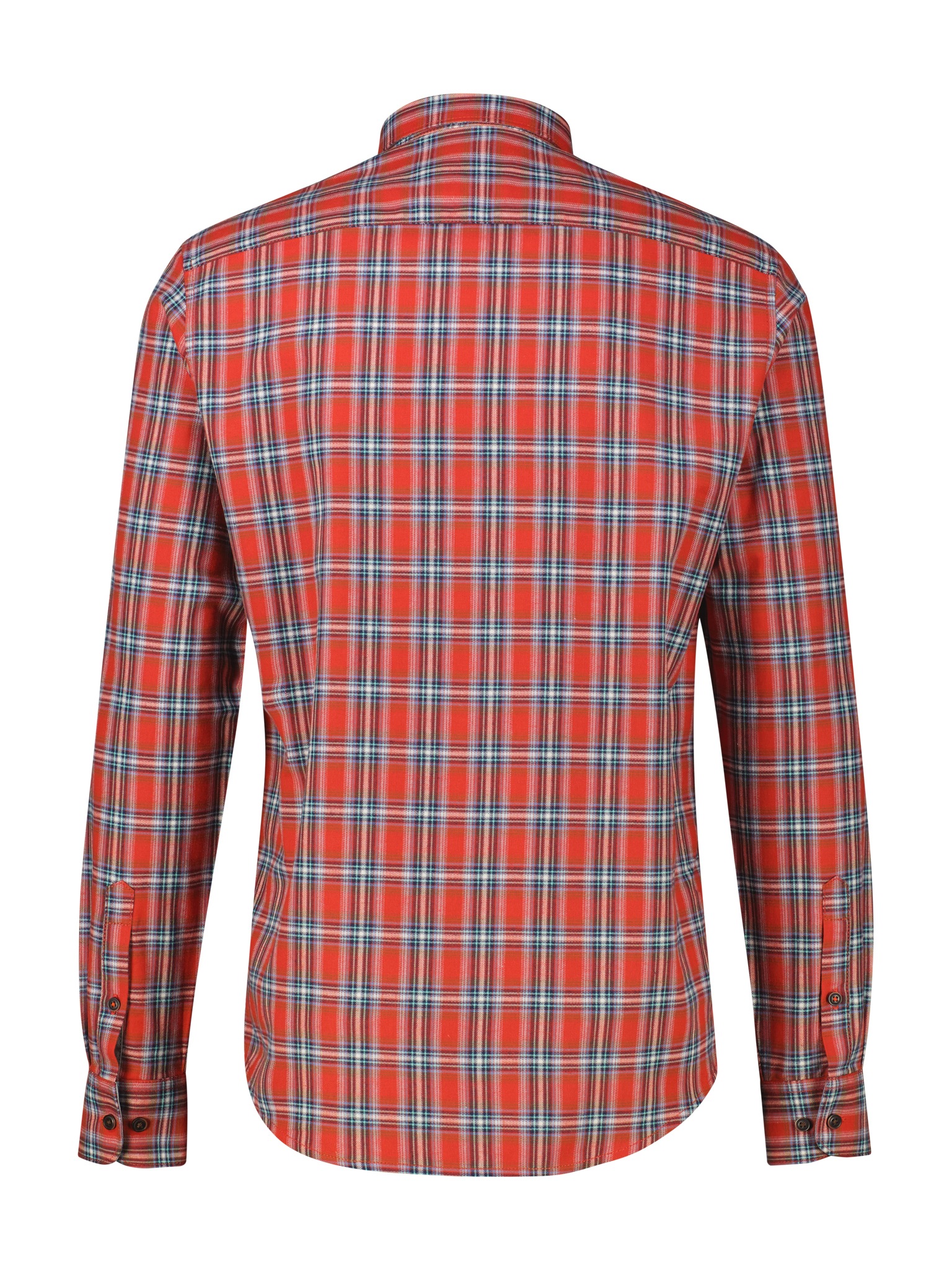 LERROS Karohemd langarm, mit Button-Down-Kragen