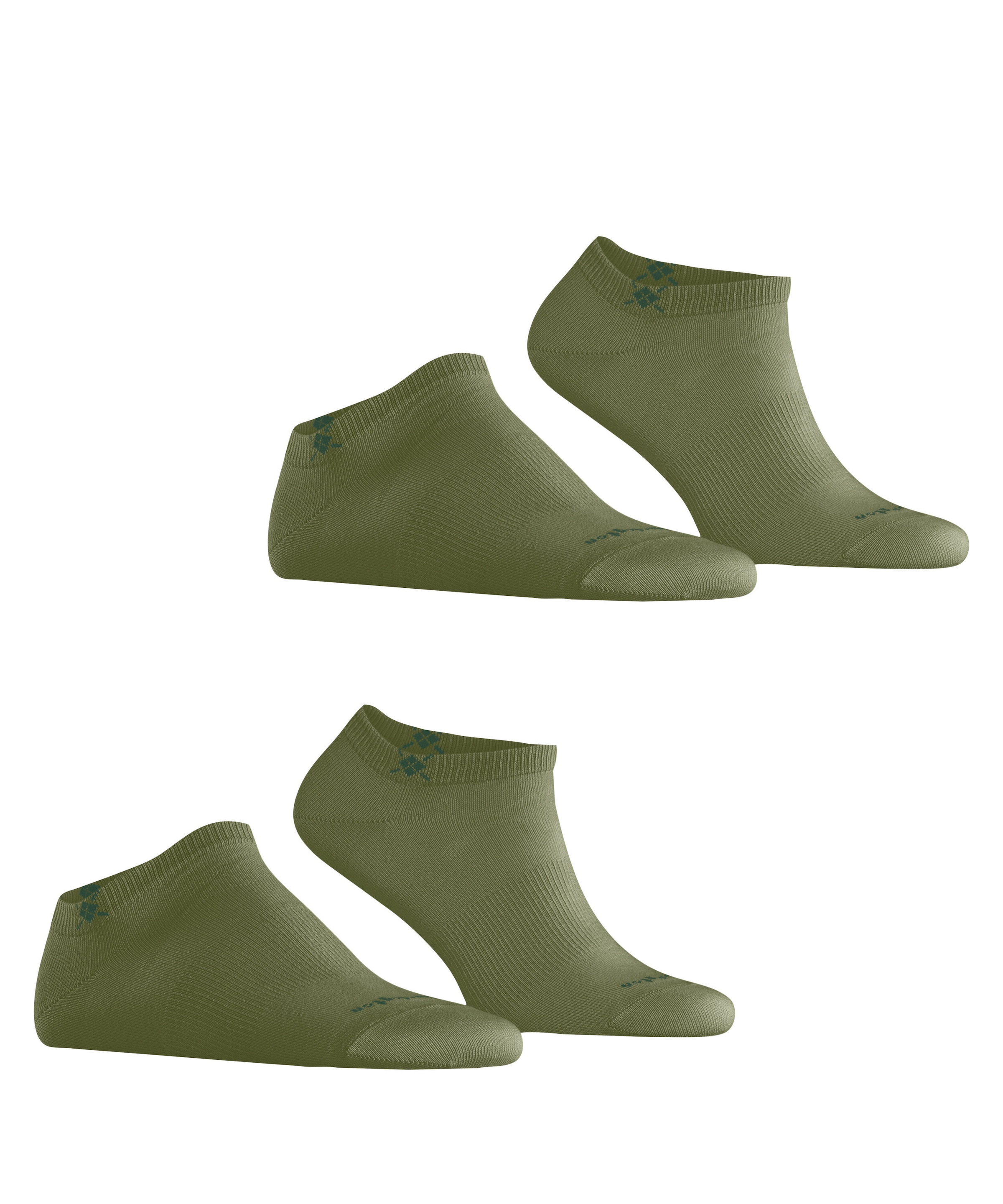 Burlington Chaussettes de baskets »Everyday« 2 paires,  uni, taille unique 40-46, logo Burlington tricoté