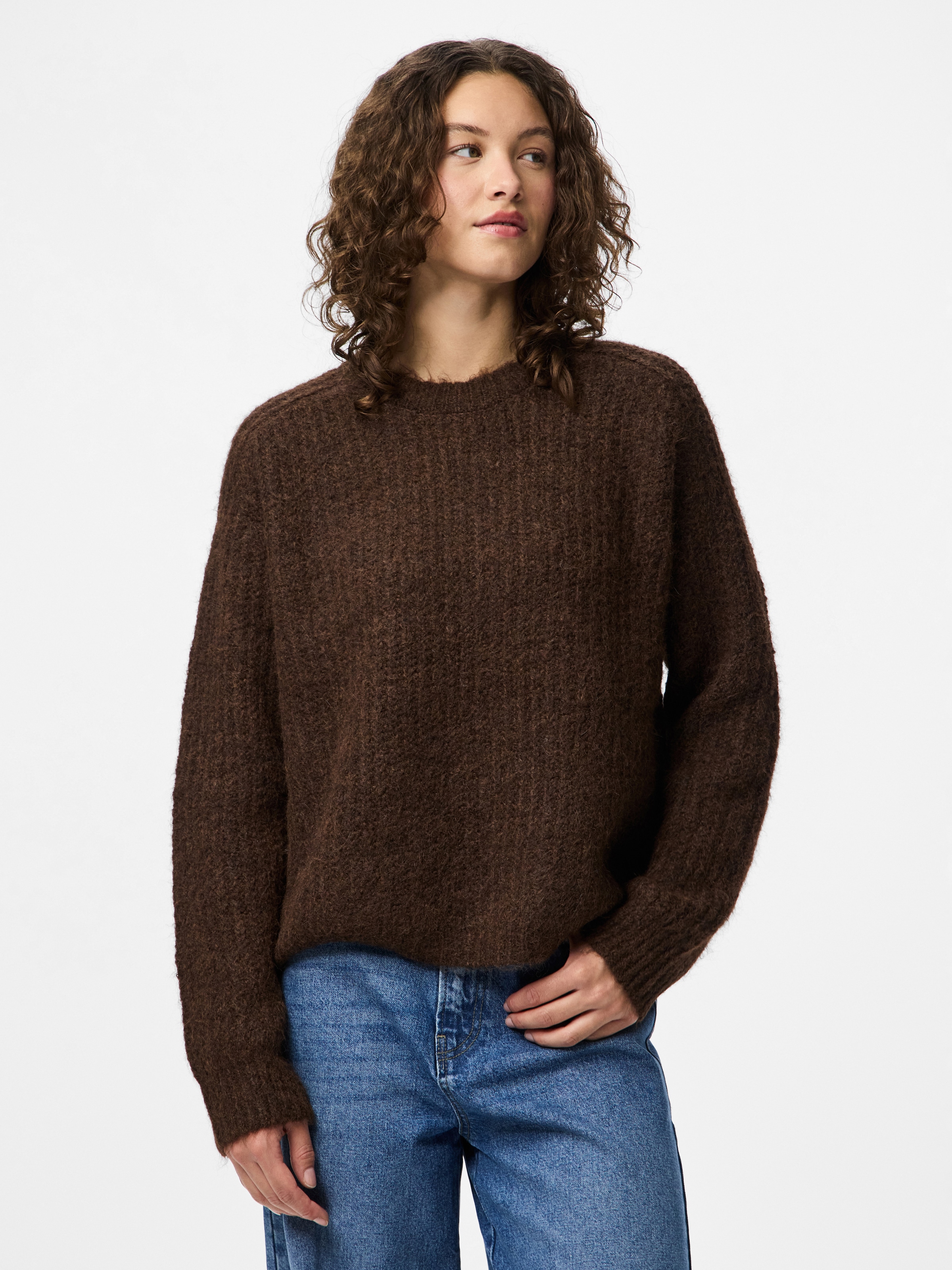 Image of pieces Strickpullover "PCCLEO LS O-NECK CHUNKY KNIT NOOS BC"