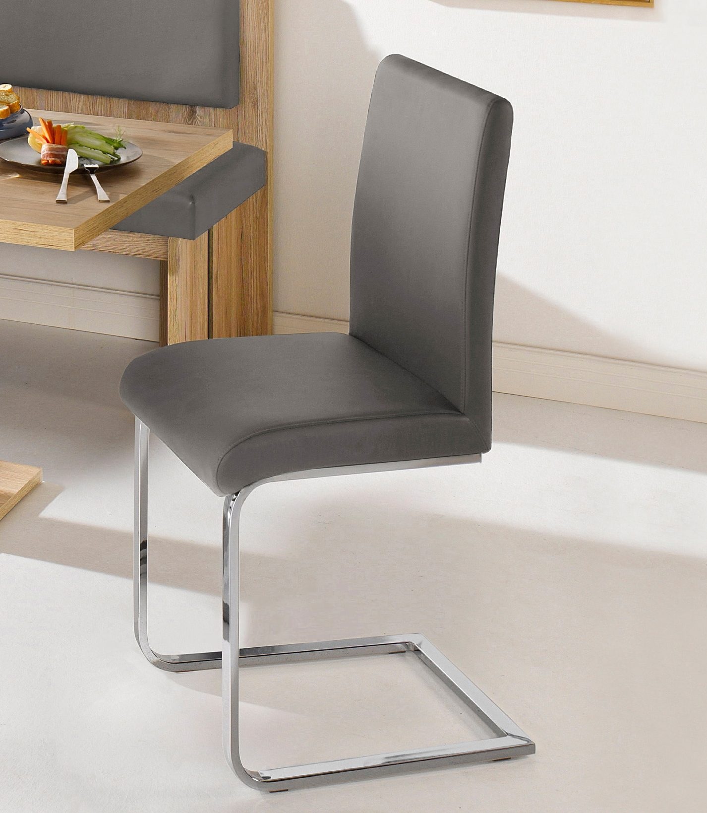 Image of SCHÖSSWENDER Freischwinger »Bremen«, (Set), 2 St., Kunstleder, Gestell aus Metall bei Ackermann Versand Schweiz