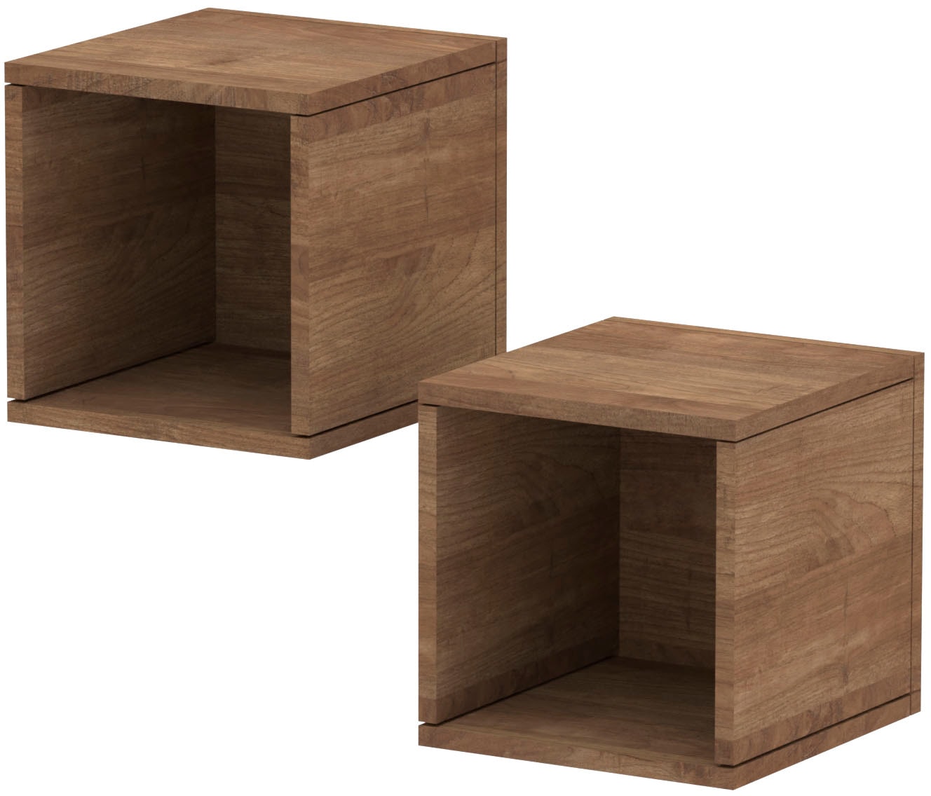 Home affaire Étagère murale »Infinity« Ensemble, 2 kleine Würfelregale, 2 cuis tlg. Würfelregal 2er-Set, Breite 28 cm, Höhe 29 cm