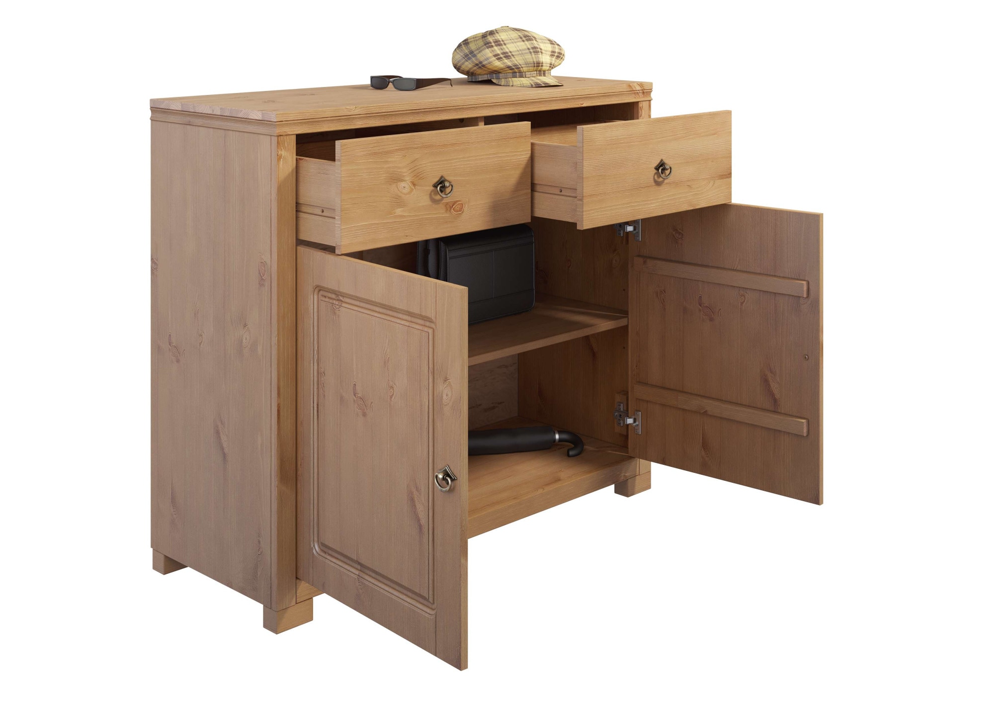 Home affaire Kommode »Gotland«, aus massiver Kiefer, mit 2 Schubladen, FSC®, Breite 102 cm