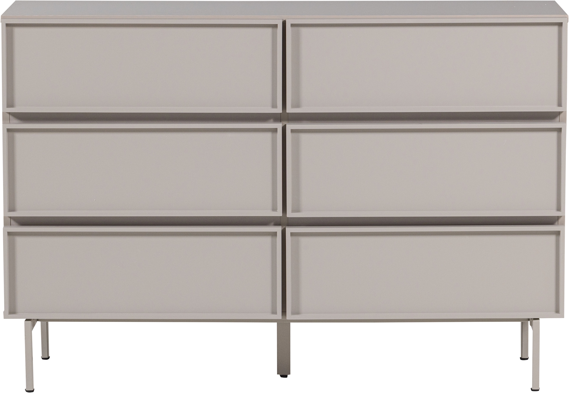 WOOOD Buffet »Tours mit Melamin-MDF und breiter Ausführung B 120 x T 42 x H 80 cm« Capacité de charge de la plaque de recouvrement 50 kg, surface anti-salissures