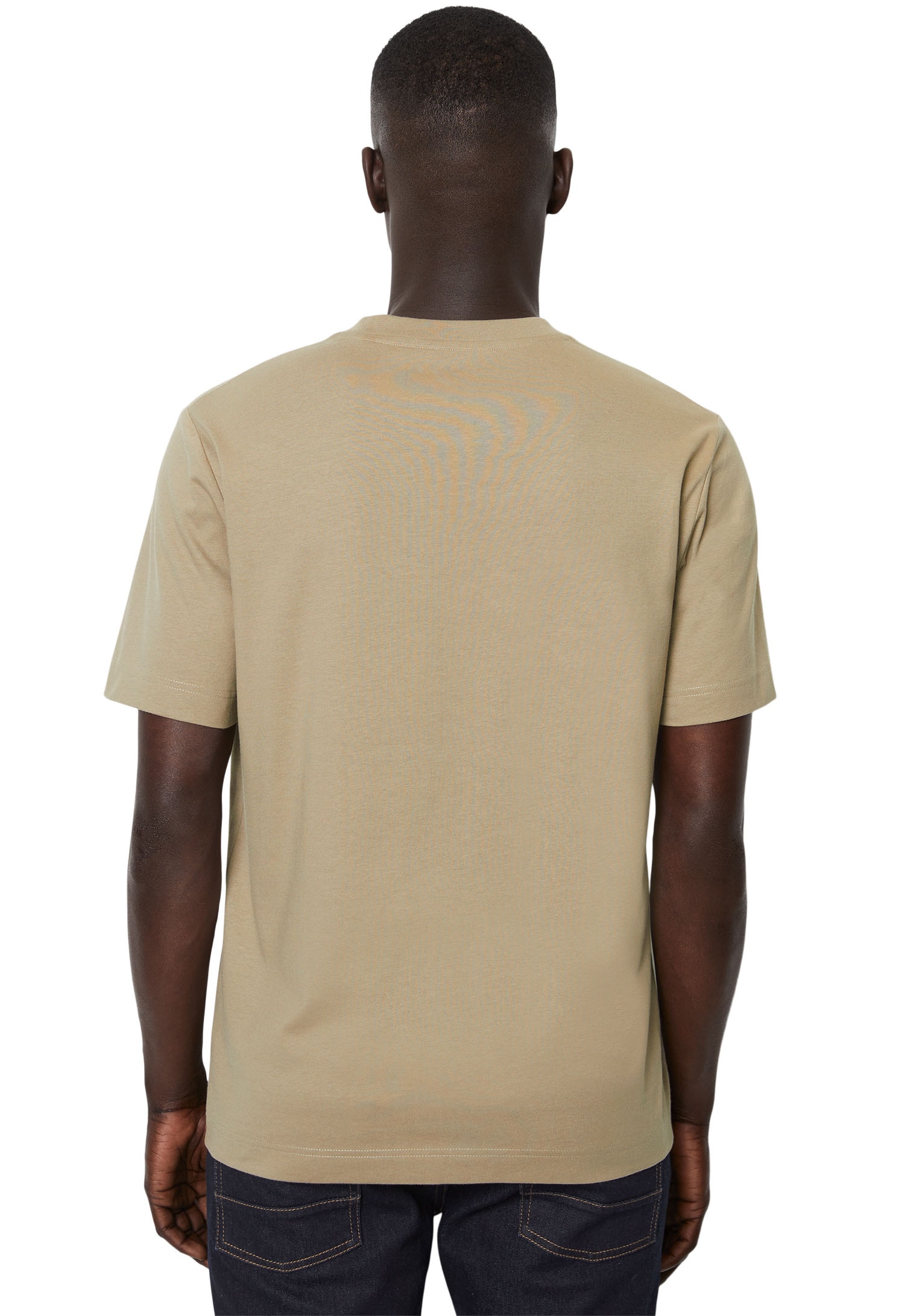 Marc O'Polo T-Shirt, Kontrastierende Logo-Stickerei auf der Brust