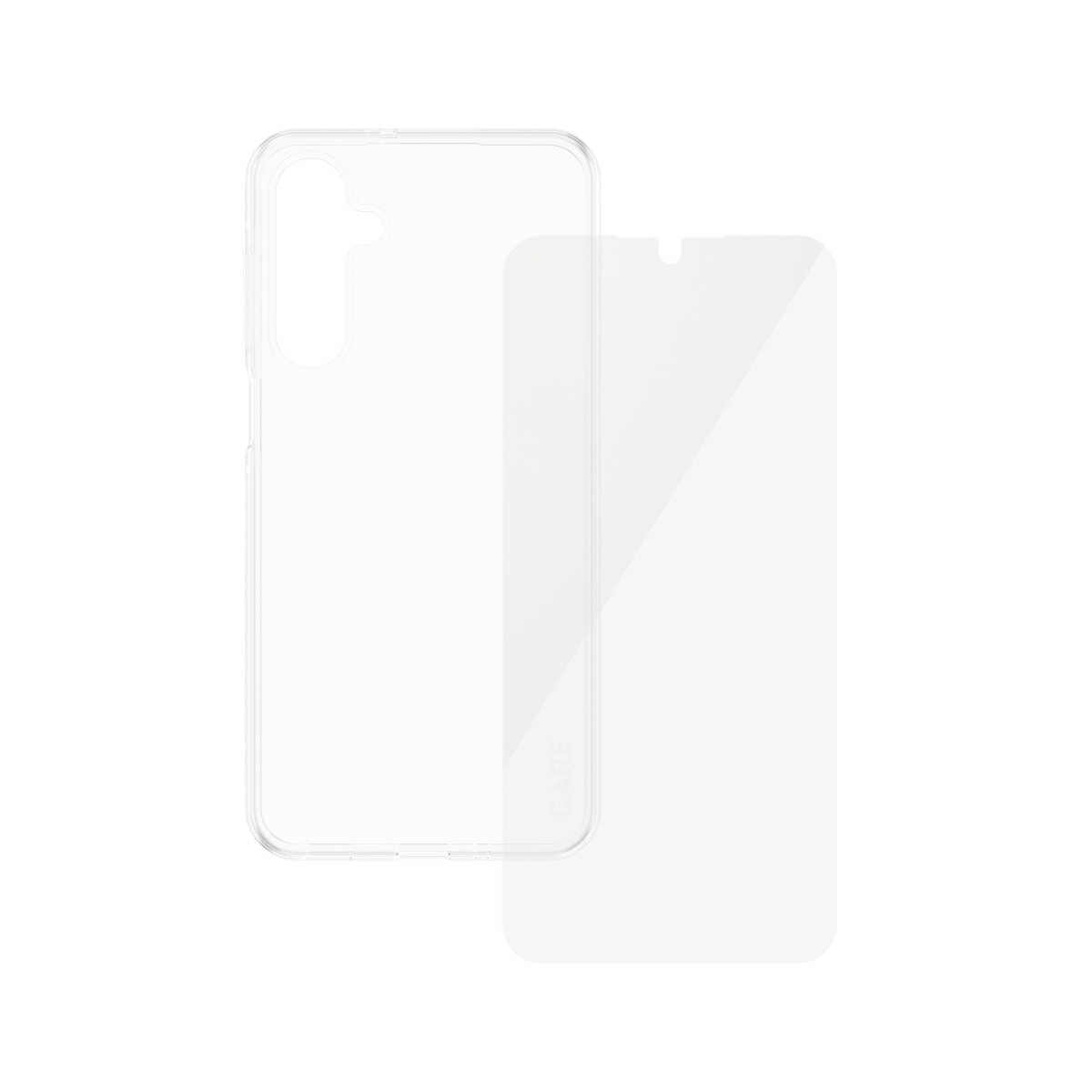 CARE by PanzerGlass Displayschutzglas »2-in-1 Protection Slim X-Ray Case + Screen Protection«, für Samsung Galaxy A26, Displayschutzfolie, Schutzfolie, Bildschirmschutz, kratz- & stossfest