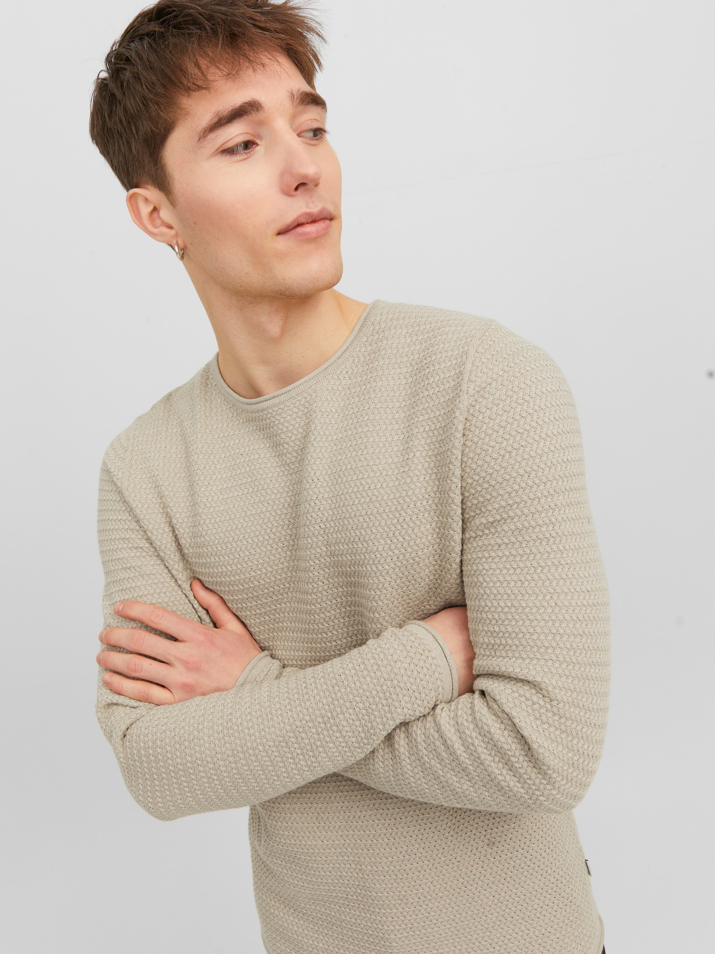 Jack & Jones Rundhalspullover »JPRBLUMIGUEL KNIT CREW NECK NOOS«