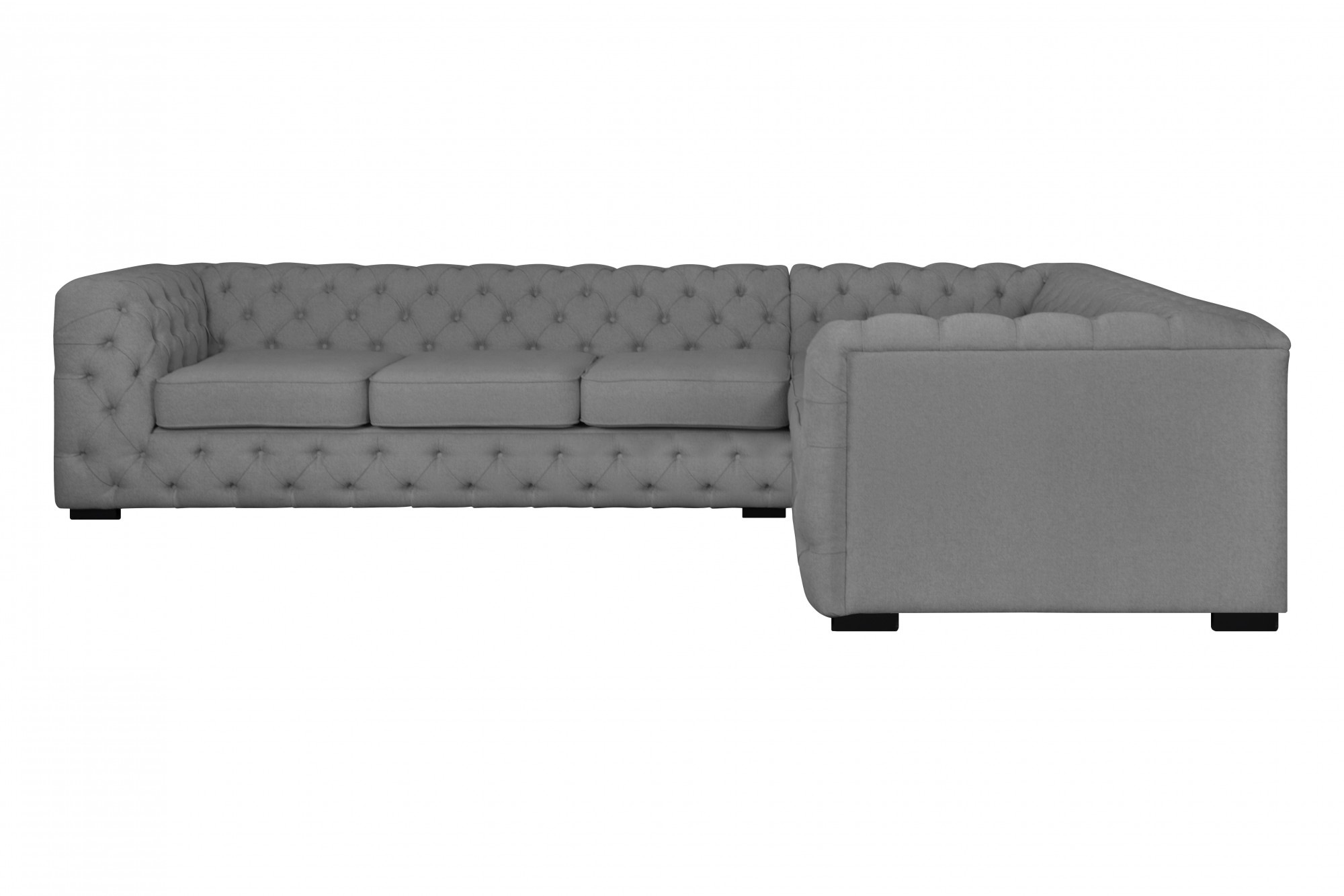 Home affaire Chesterfield-Sofa »KALINA L-Form«, hochwertig Chesterfield-Ausführung