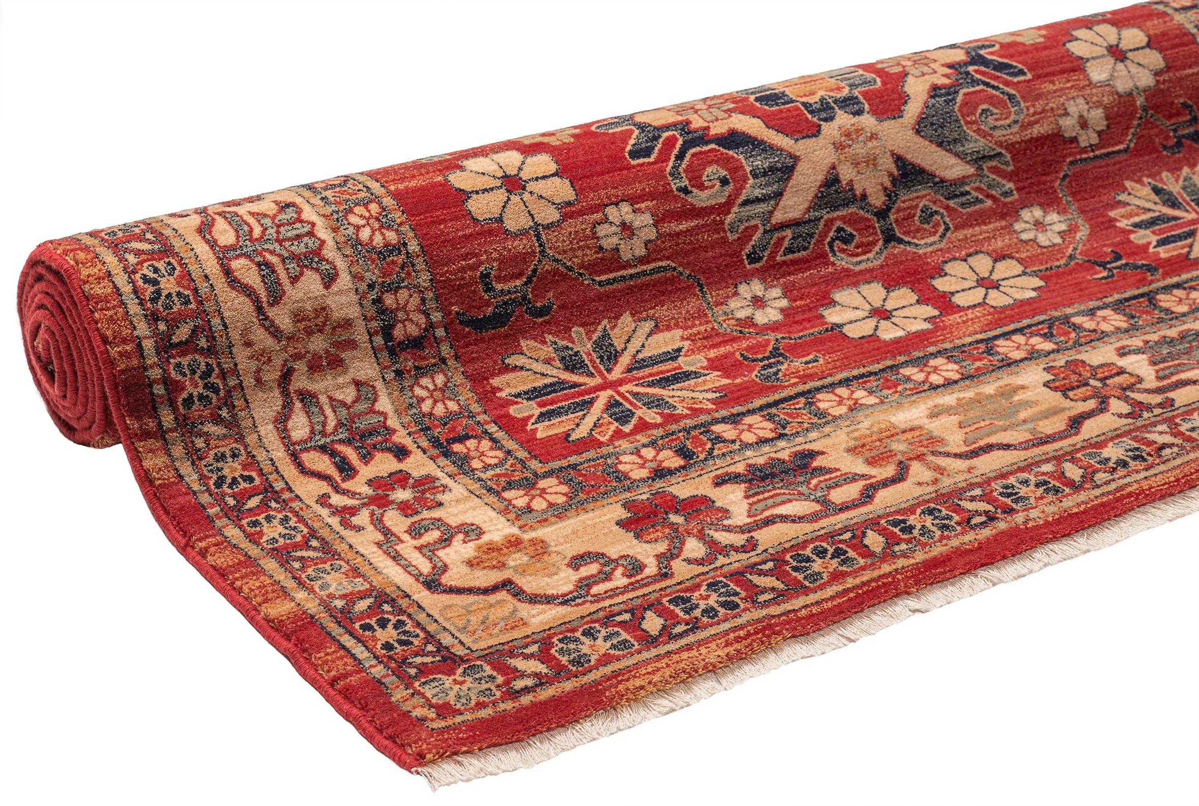 THEKO Wollteppich »Saharna 2856«, rechteckig, 12 mm Höhe, reine Wolle, Orient-Optik, mit Fransen