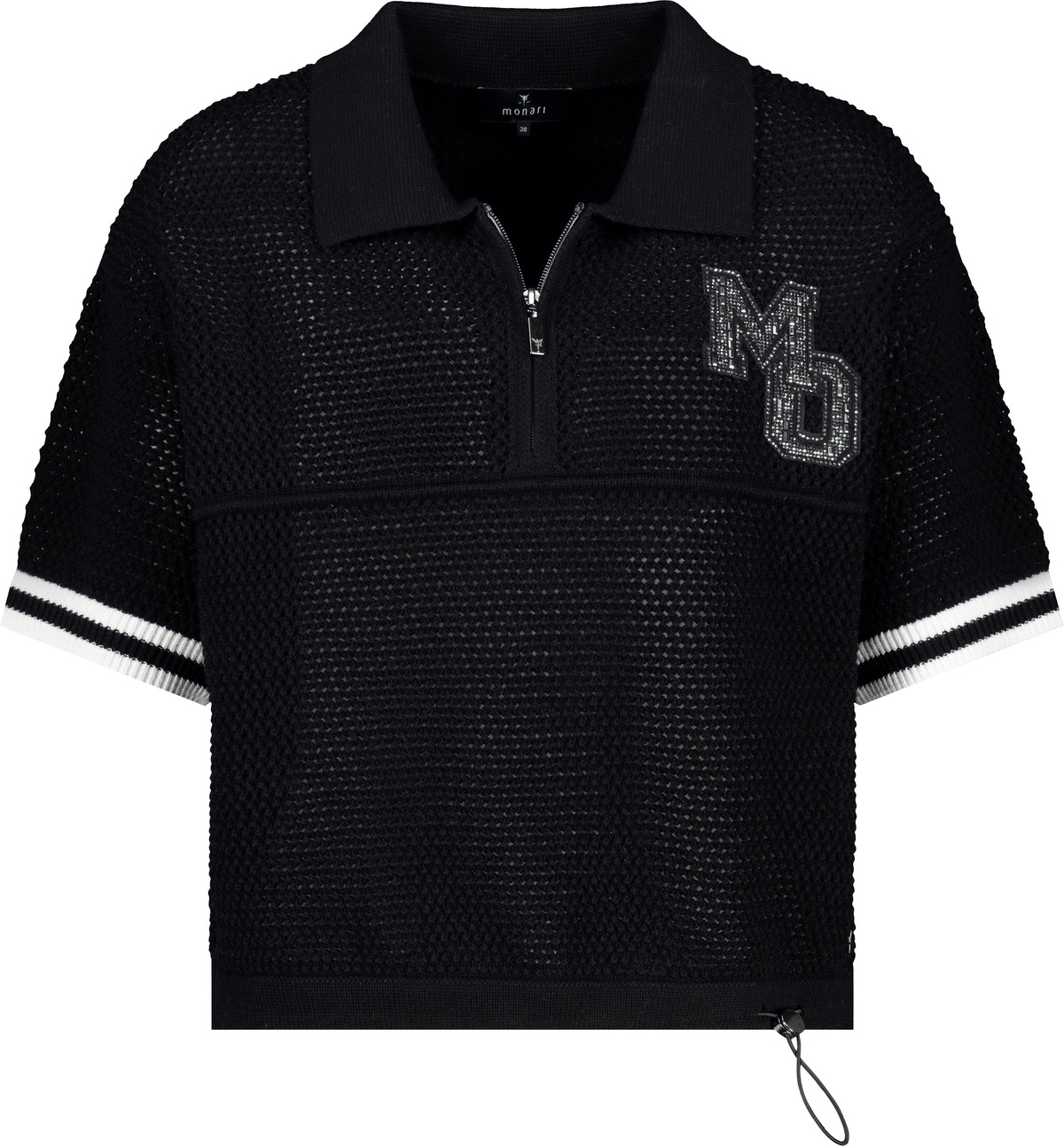 Monari Ajourpullover »Pullover Ajour«, Mit Rundhalsausschnitt
