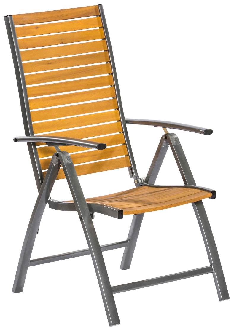 Image of MERXX Gartensessel »Santorin«, Eukalyptusholz/Aluminium, klappbar, braun bei Ackermann Versand Schweiz