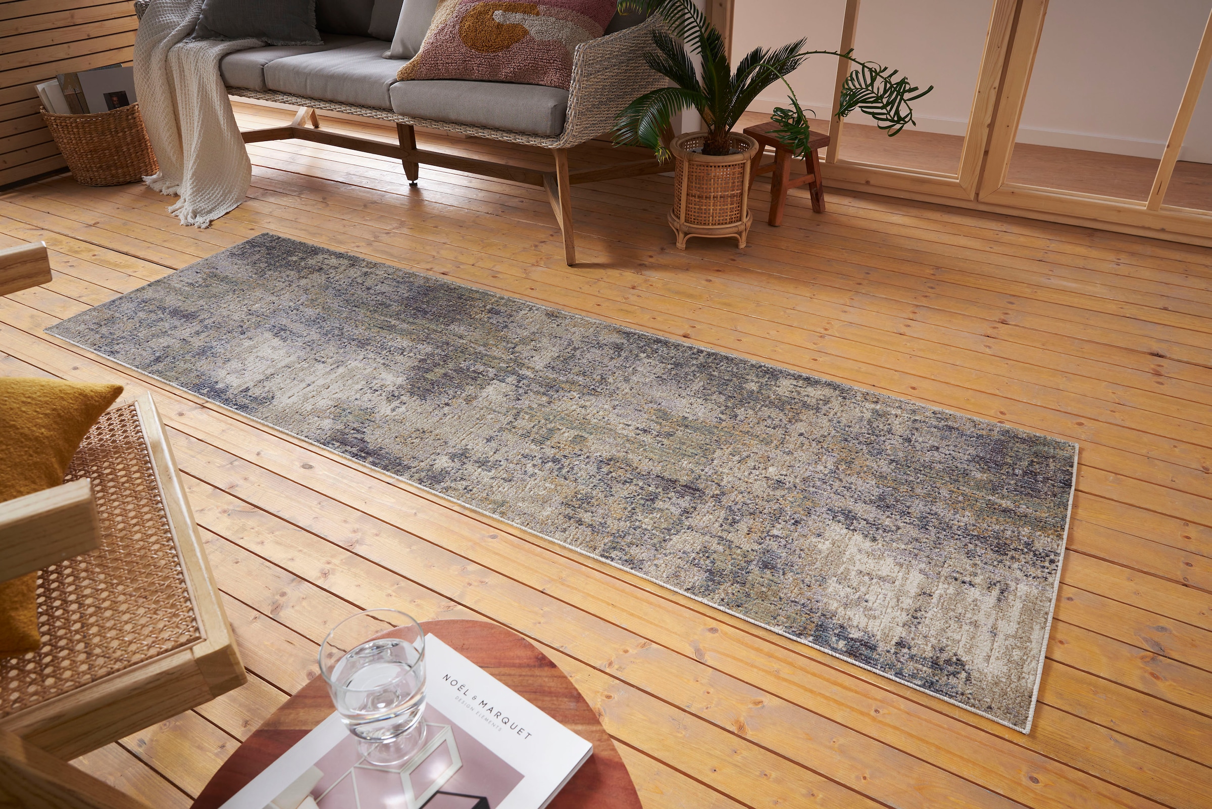 HANSE Home Teppich »Gizeh« rechteckig 3 mm Höhe In-& Outdoor, Läufer, Wetterfest, Balkon, Wohnzimmer, Orient