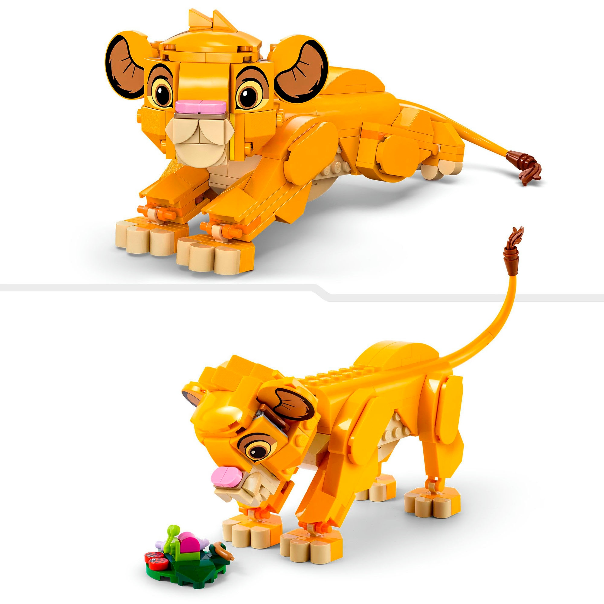 LEGO® Konstruktionsspielsteine »Simba, das Löwenjunge des Königs (43243), LEGO Disney Classic« Made in Europe