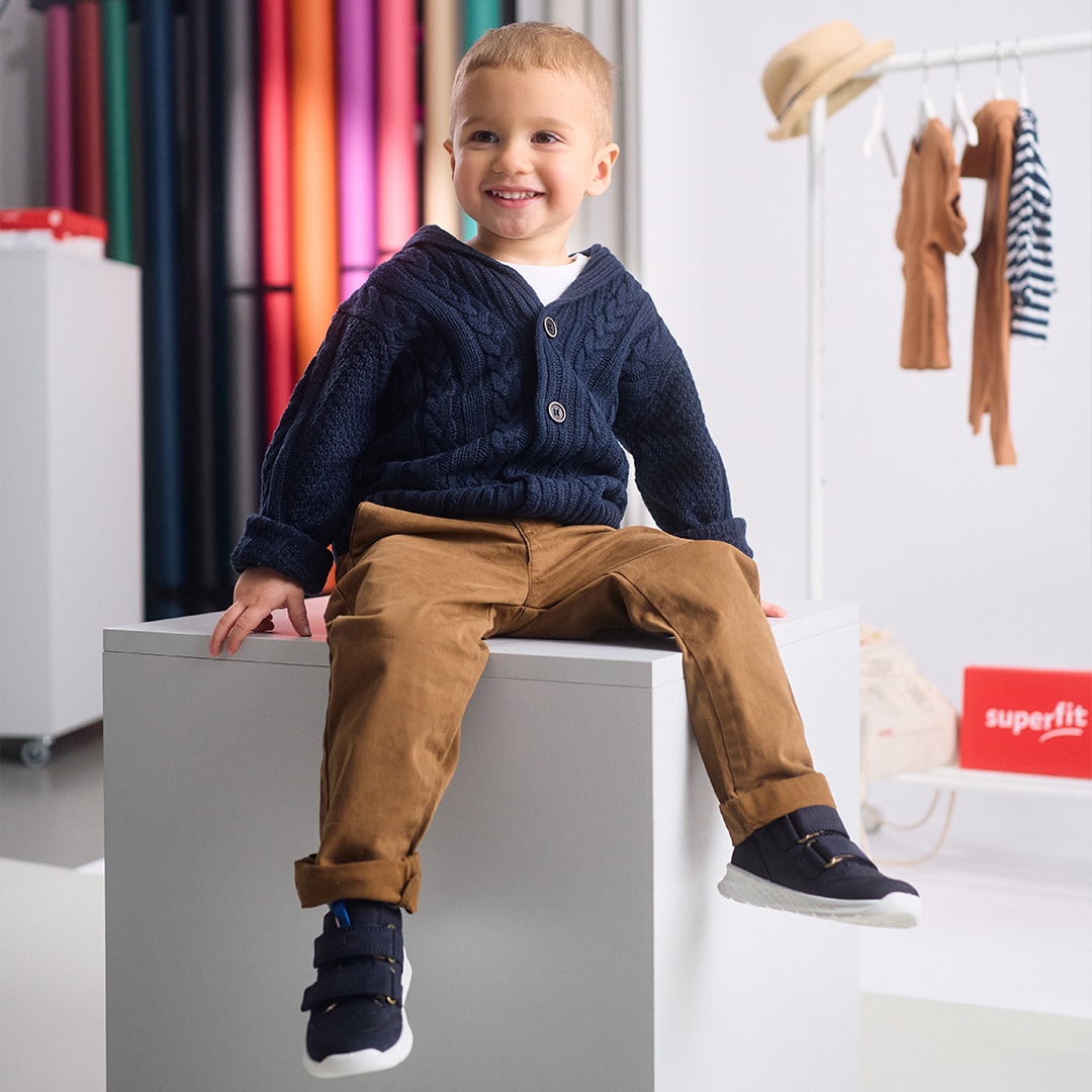 Superfit Chaussures à scratch »BREEZE, WMS: mittel«  sneakers à tige mi-haute, gabarit de taille à télécharger
