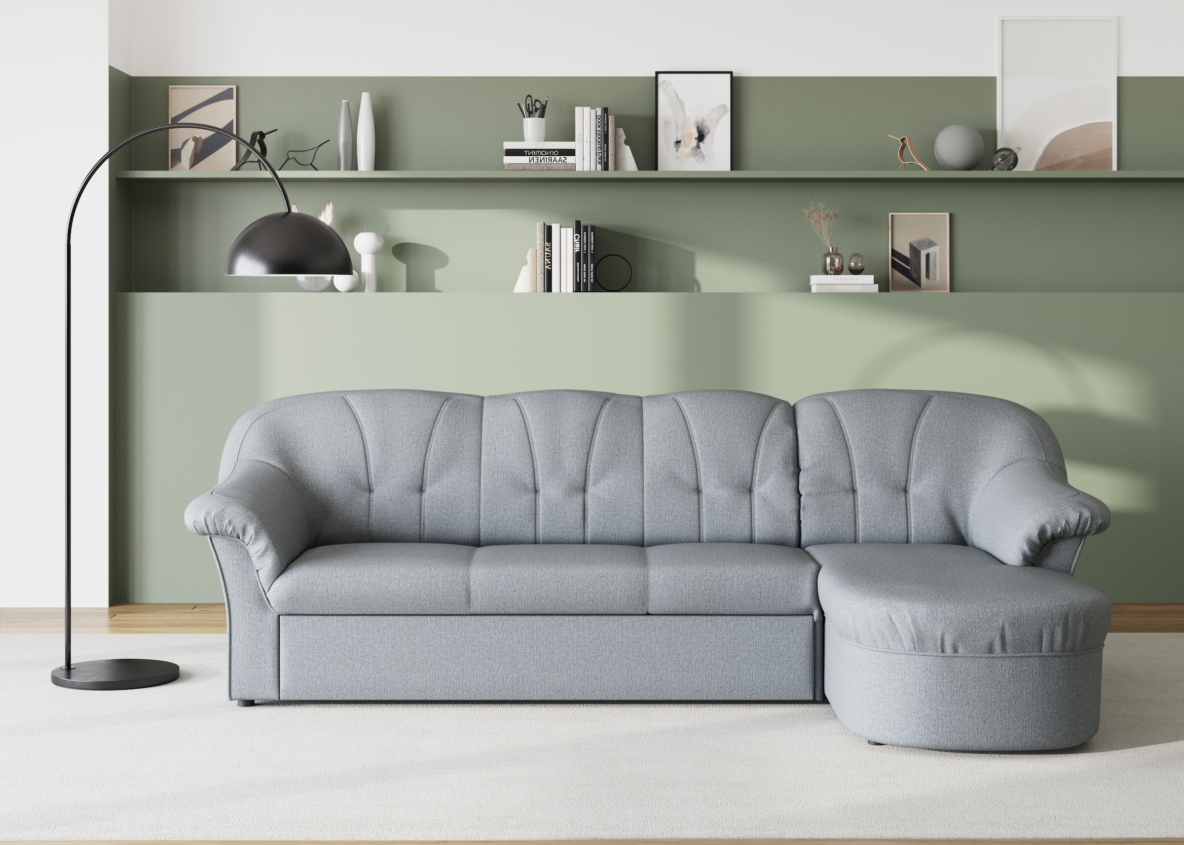 DOMO collection Ecksofa »Pegnitz L-Form«, wahlweise mit Bettfunktion