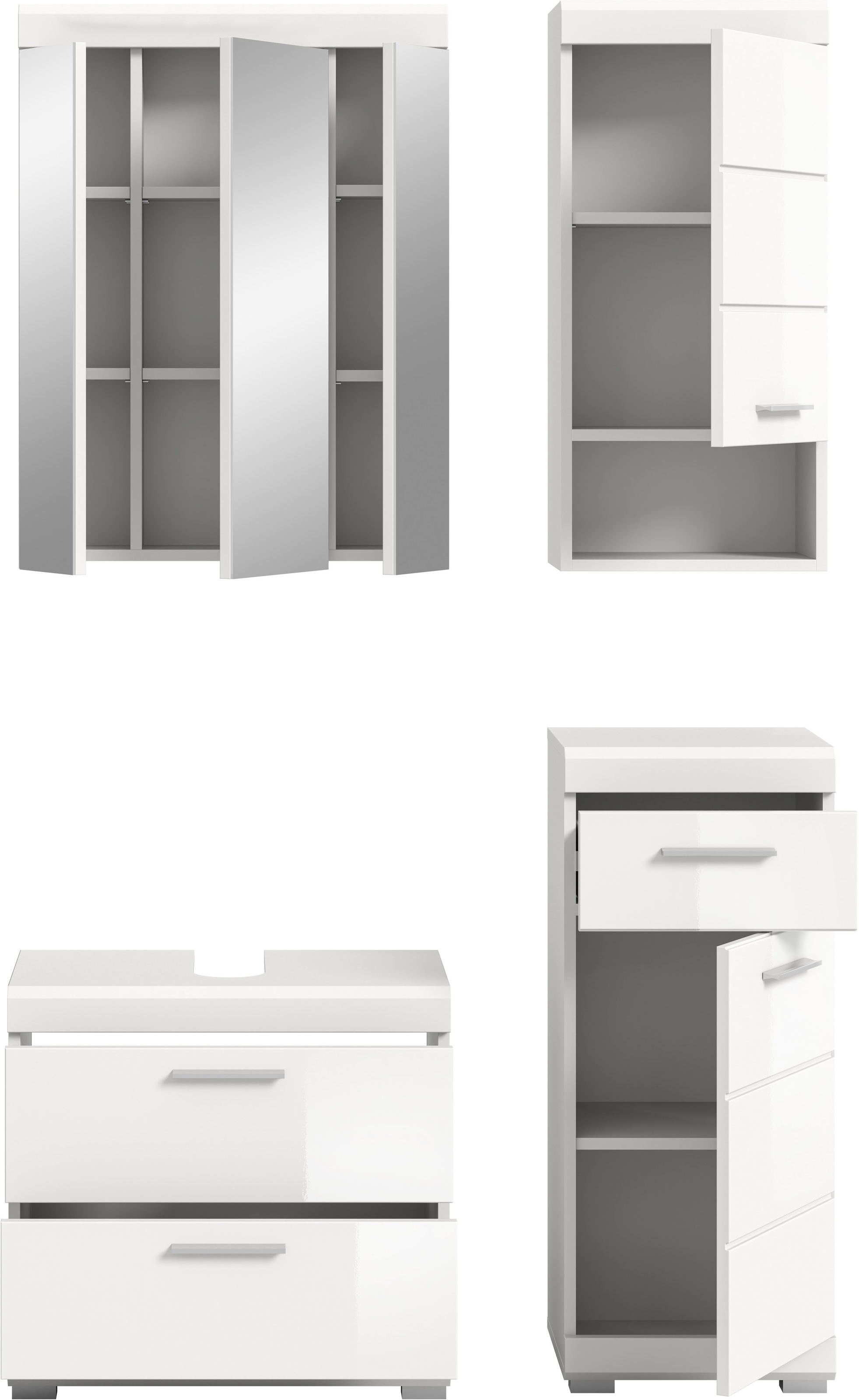 INOSIGN Ensemble de meubles de salle de bain »Siena, 4 teilig, bestehend aus:« Set, TOPSELLER!, 4 cuis tlg.