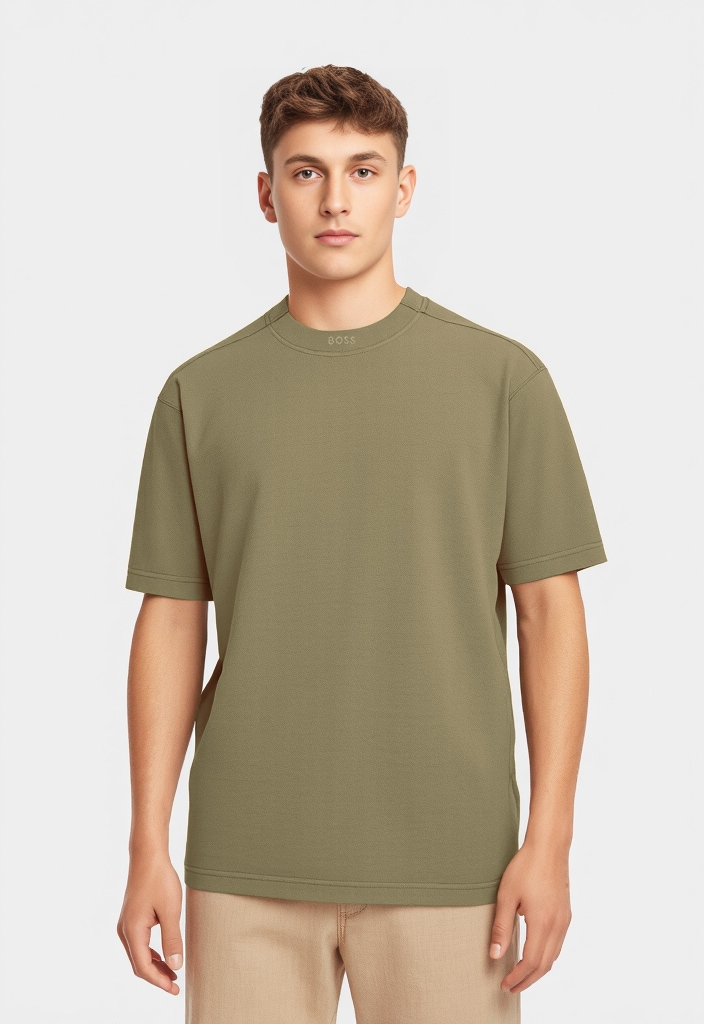 Image of BOSS ORANGE T-Shirt "Te Dye" mit Rundhalsausschnitt