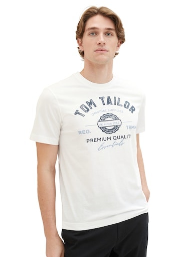 TOM TAILOR T-Shirt, mit grossem Logofrontprint