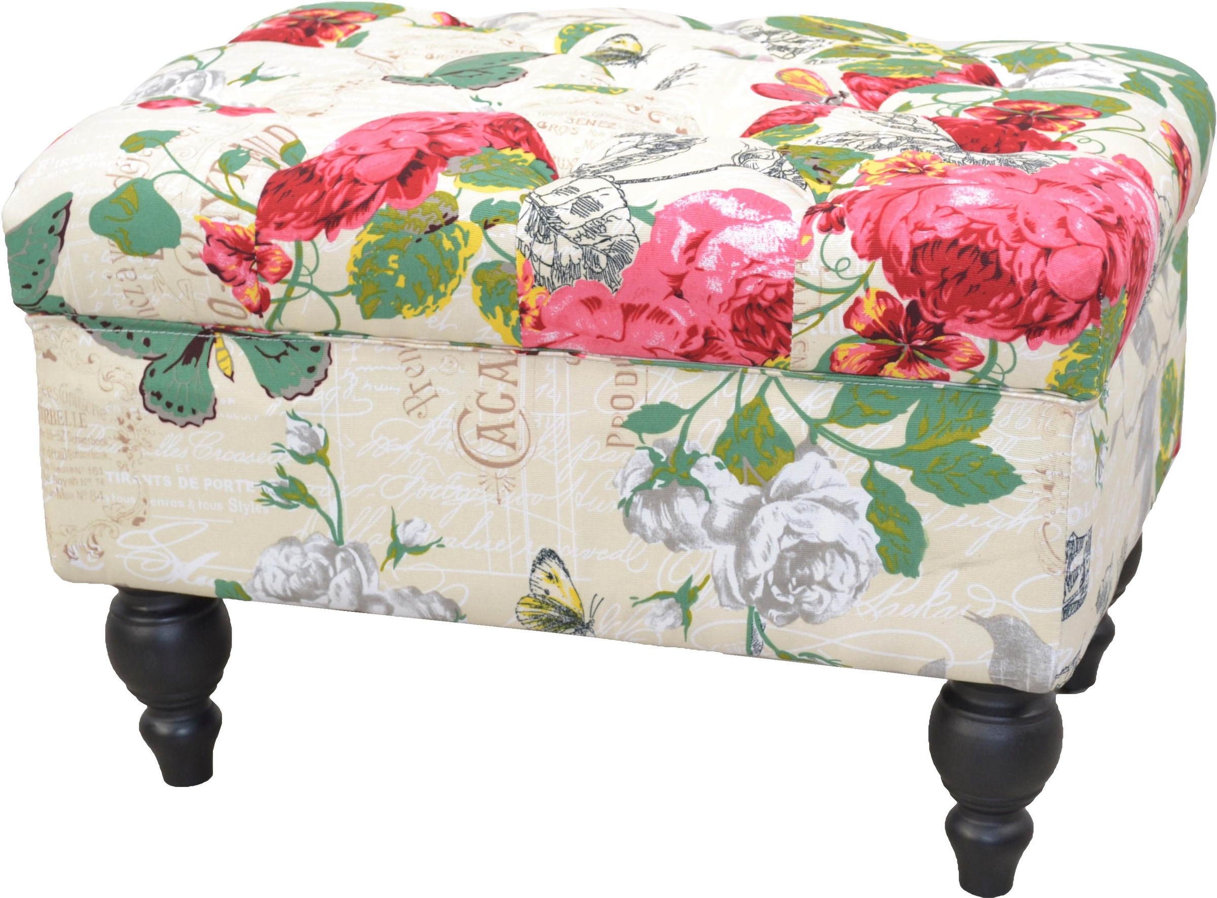 Image of Home affaire Hocker, Sitzfläche mit Knopfsteppung bei Ackermann Versand Schweiz