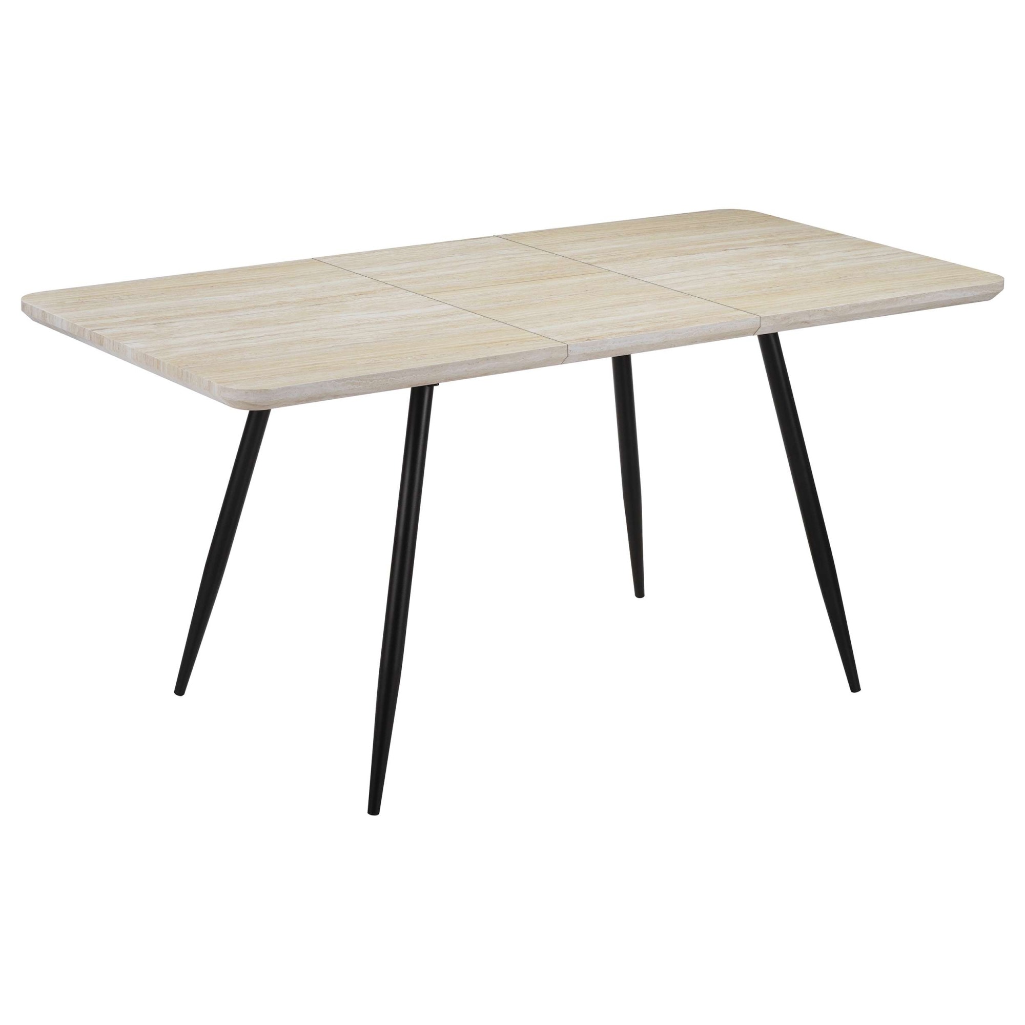 GOODproduct Esstisch »Ombrone« ausziehbar 120-160 cm, Synchronauszug, inkl Einlegeplatte, Breite 80cm