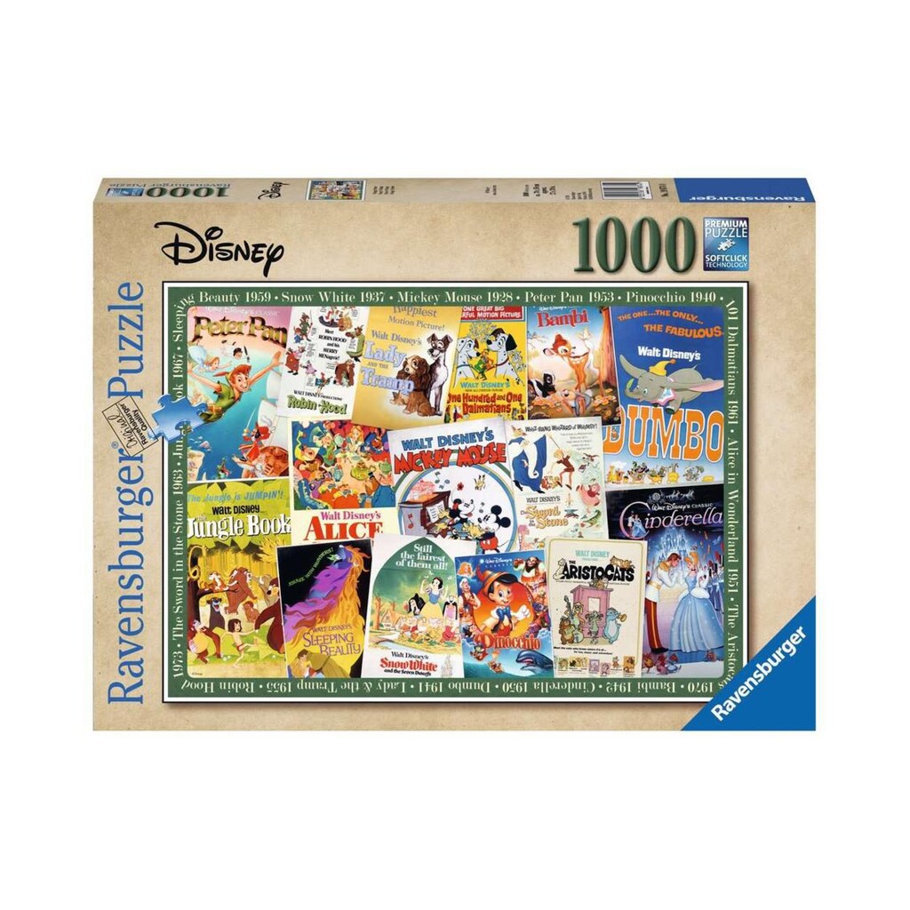 Ravensburger Puzzle »Puzzle Disney Vintage«, (1000 tlg.)
