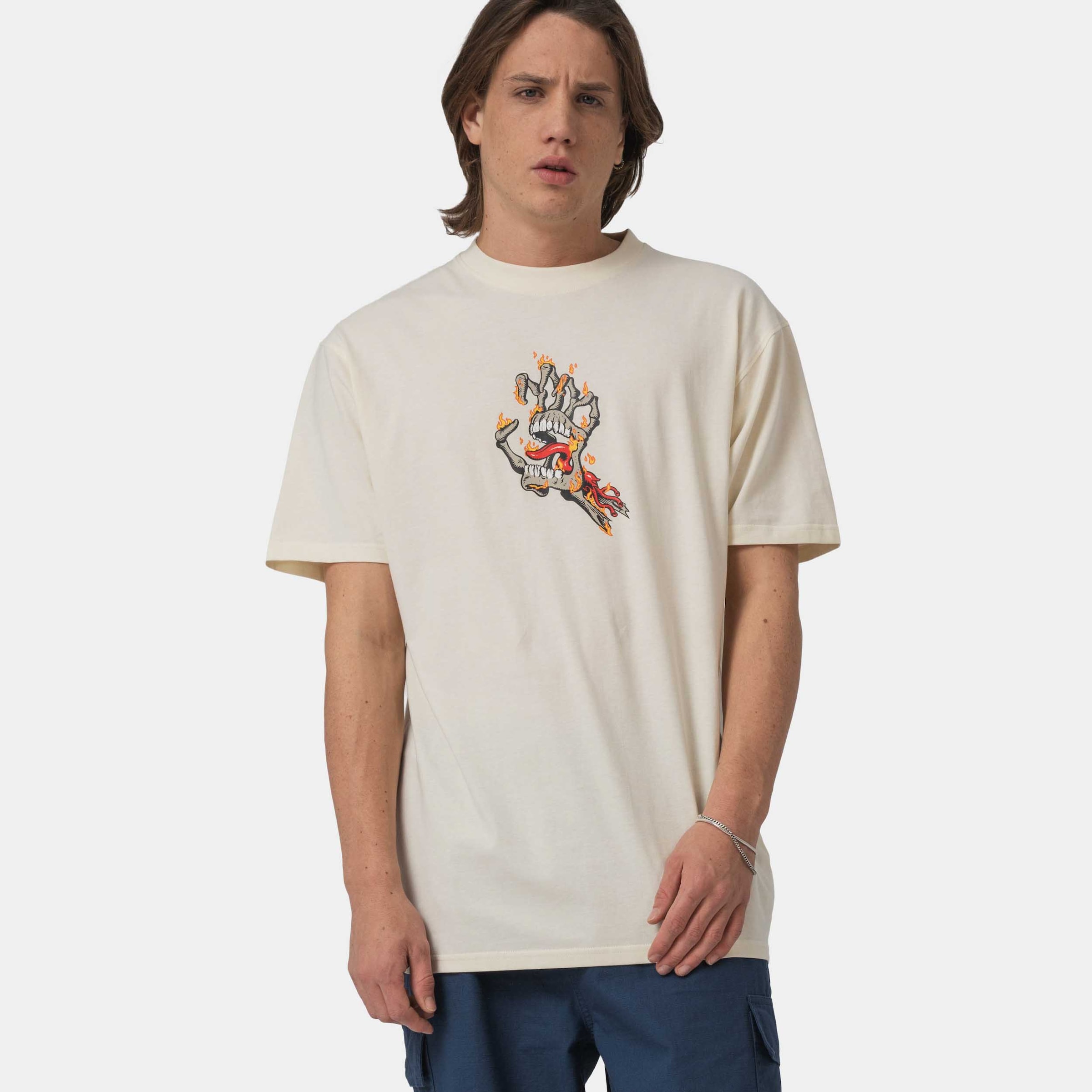 Image of Santa Cruz T-Shirt "BURNT BONE HAND T-SHIRT"