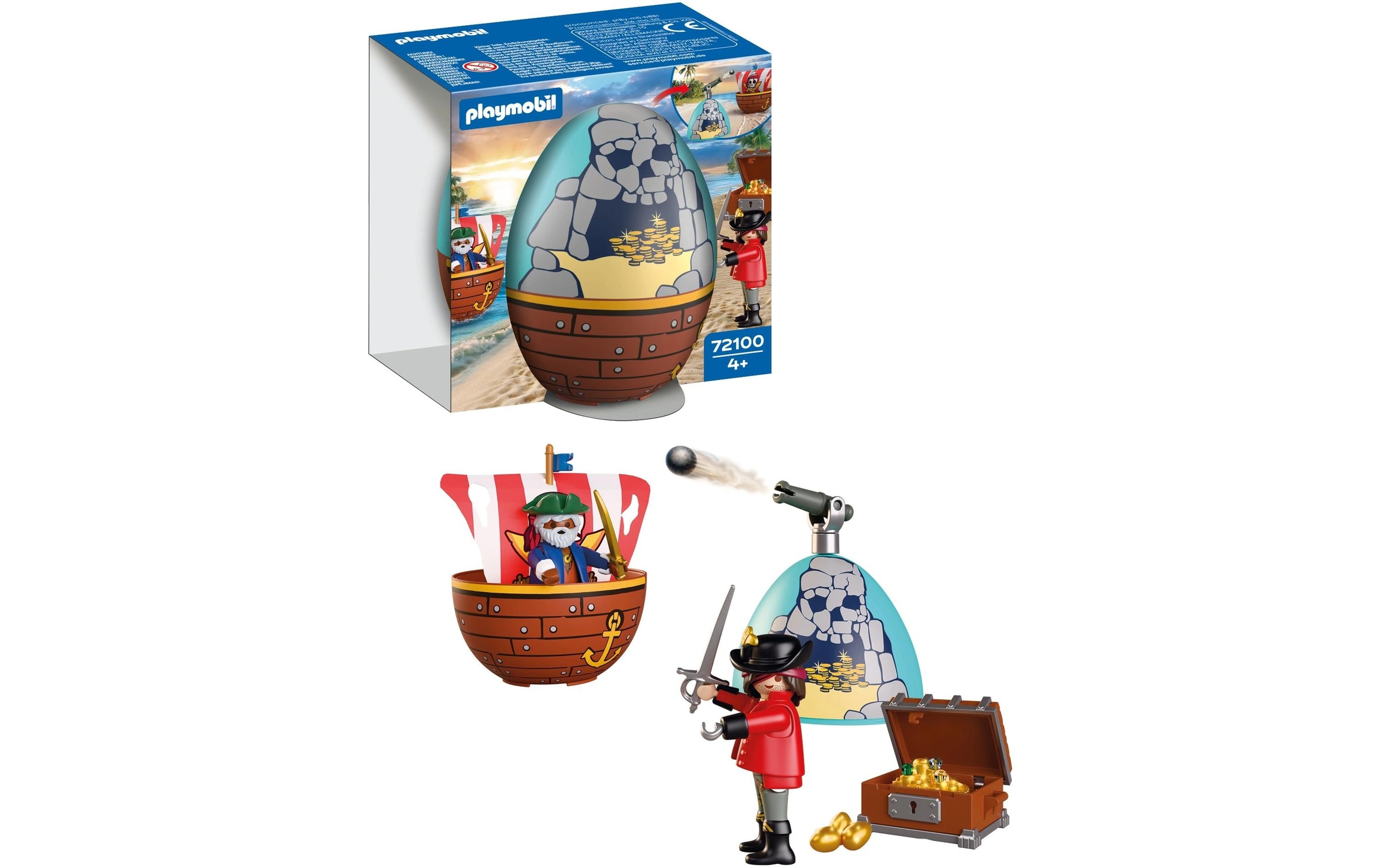 Playmobil® Jeu de construction »Spiel-Ei: Piraten (72100), Pirates«