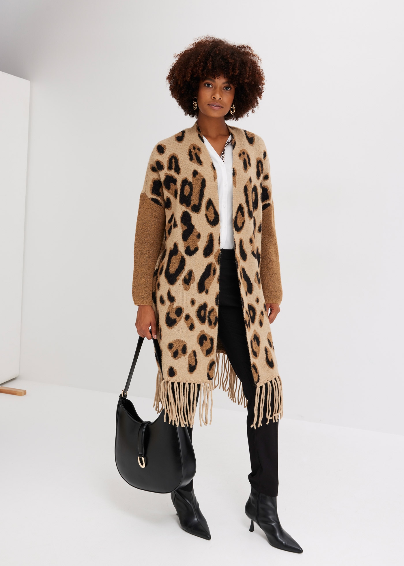 bonprix Pantalon de costume  aus Polyester, Viskose und Elasthan, Slim fit Passform