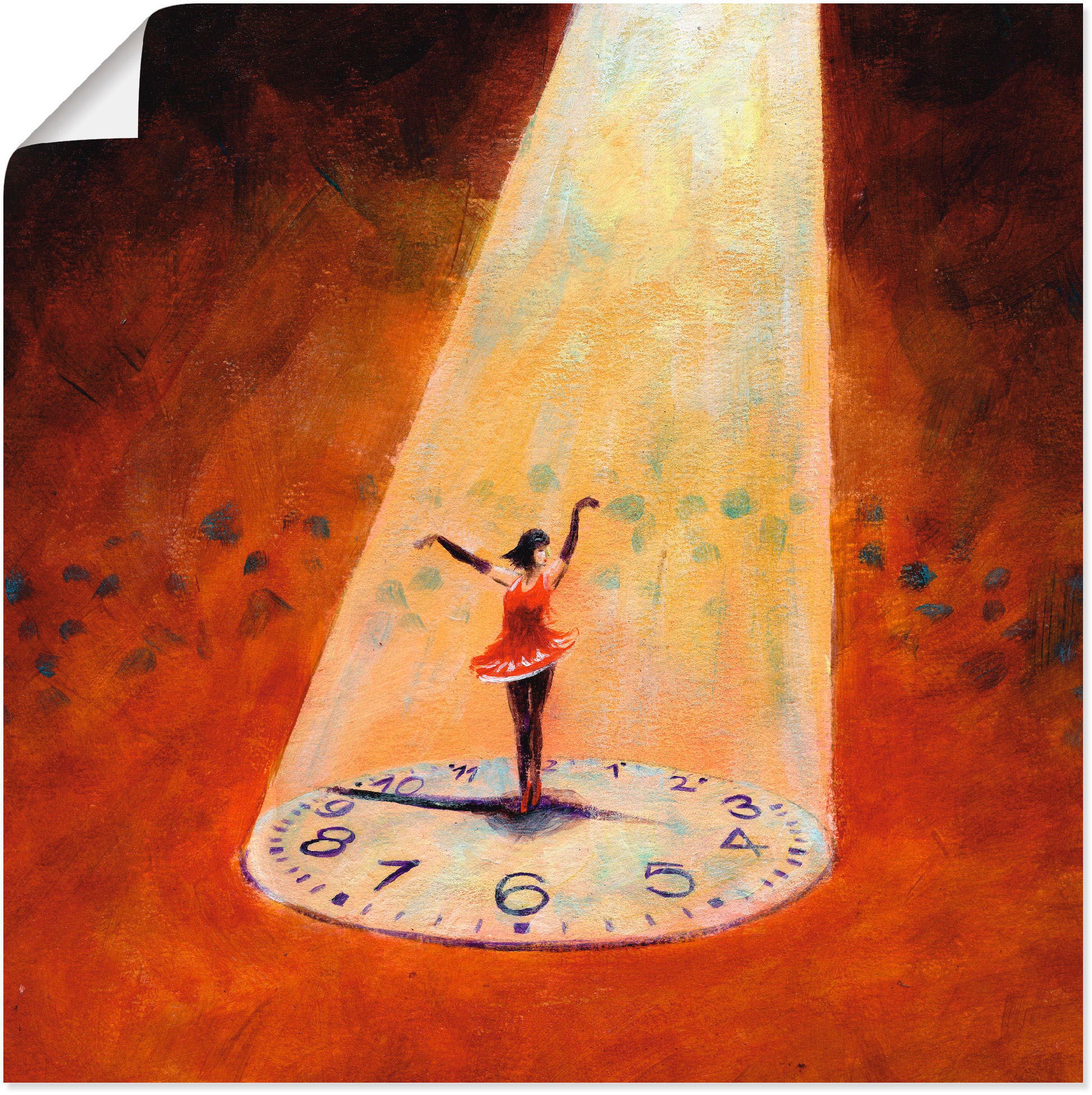 Image of Artland Wandbild »Im Jetzt sein«, Frau, (1 St.), in vielen Grössen & Produktarten -Leinwandbild, Poster, Wandaufkleber / Wandtattoo auch für Badezimmer geeignet bei Ackermann Versand Schweiz