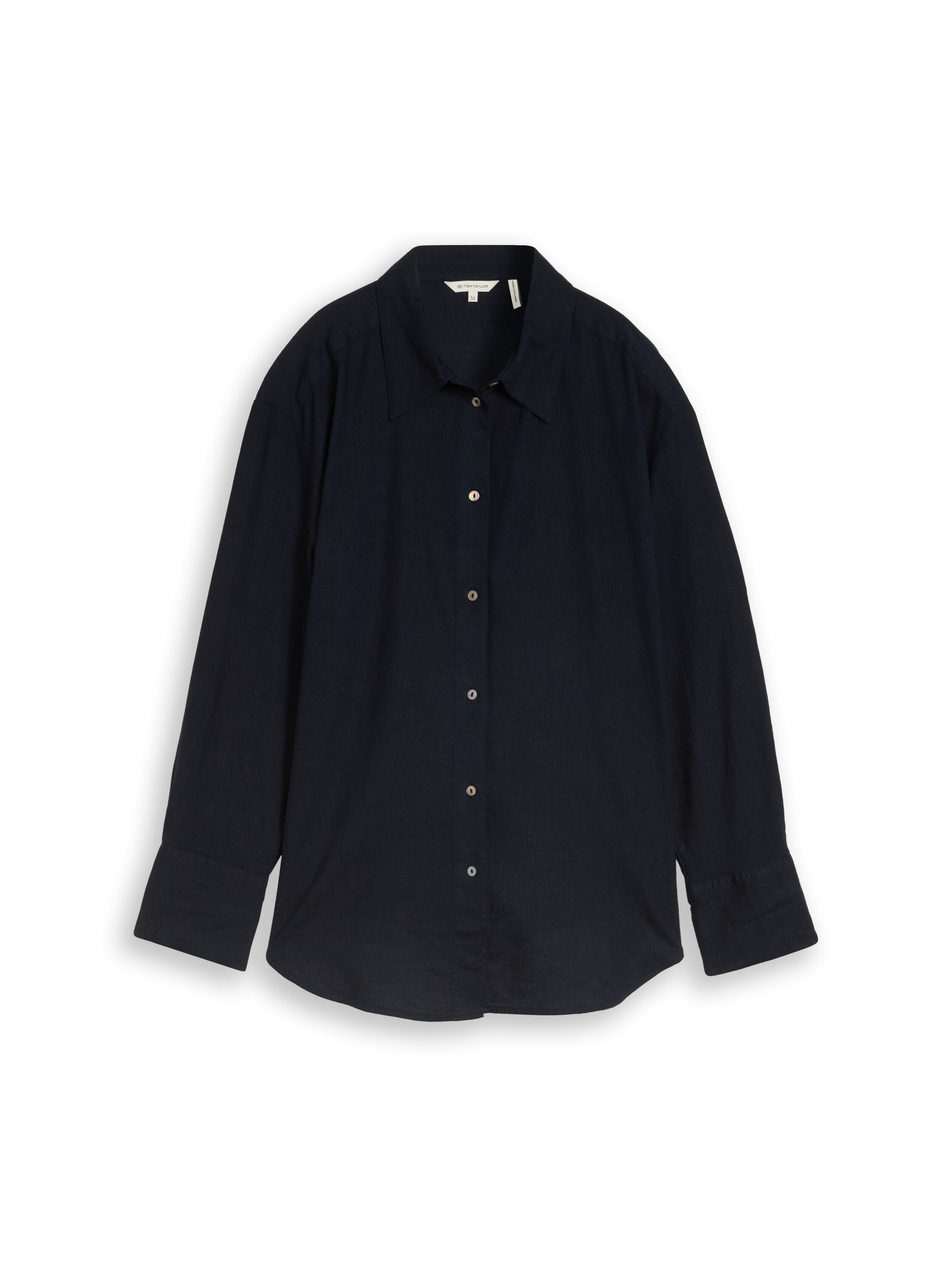 TOM TAILOR Hemdbluse mit Turn-Up Ärmeln