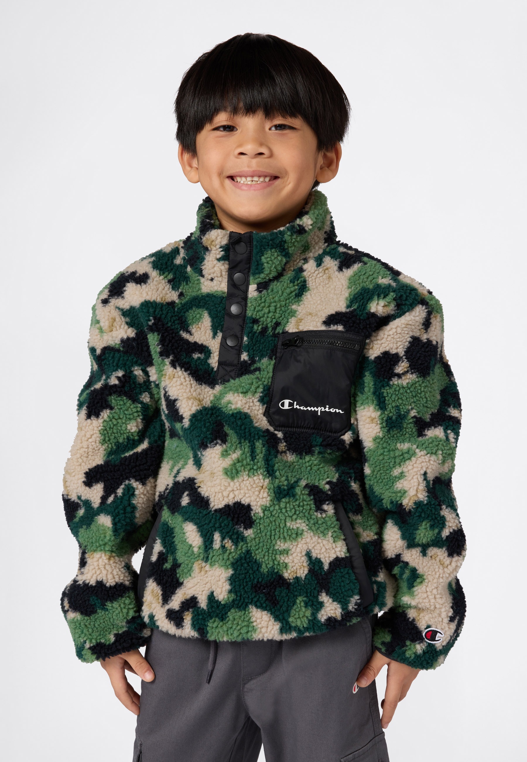 Image of Champion Strickfleece-Pullover "Polar Half Zip Top"