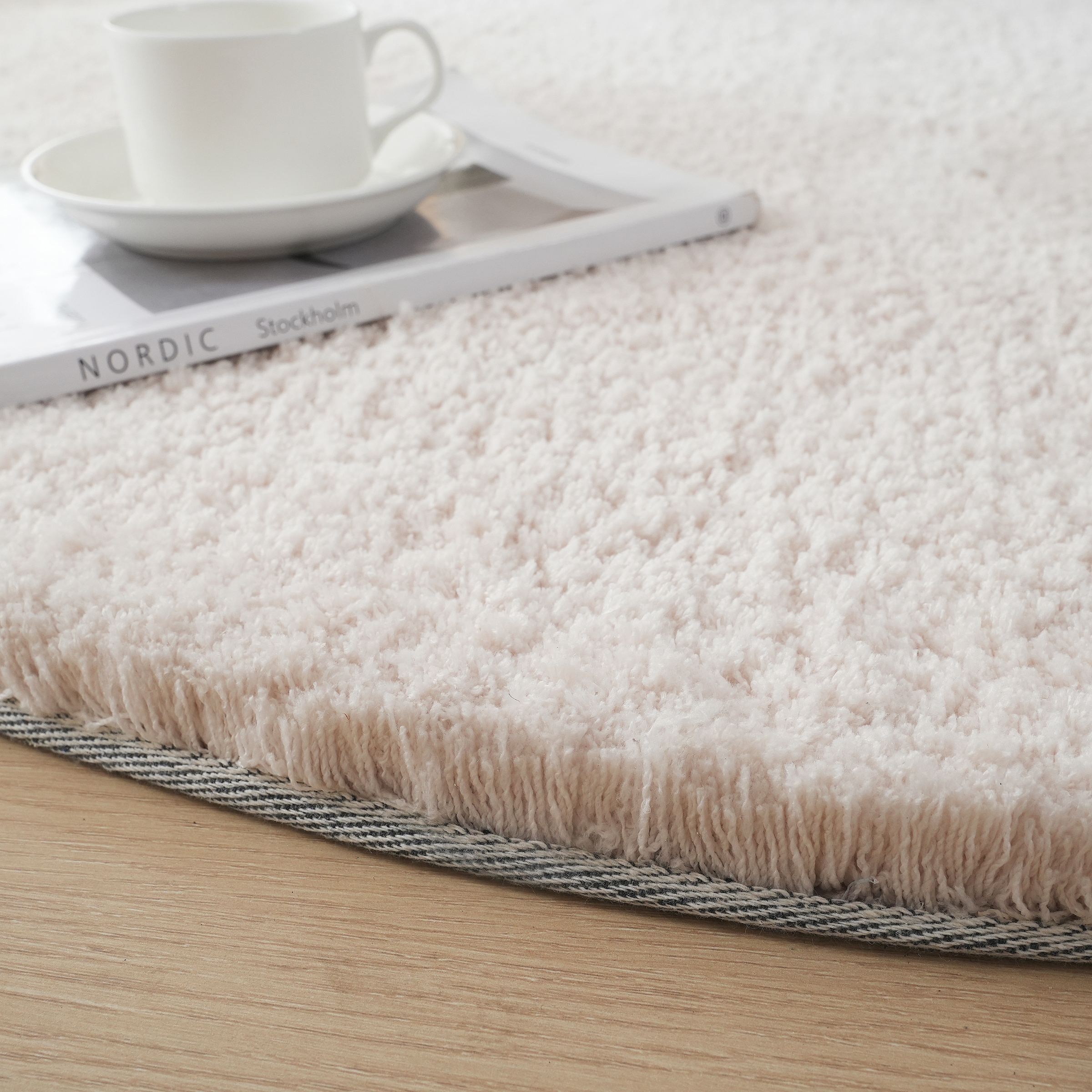 my home Hochflor-Teppich »Microfaser Teppich Magong, besonders weich, sehr feiner Flor« rund 25 mm Höhe unifarben, weiche Teppiche, Wohnzimmer, Schlafzimmer, Kinderzimmer