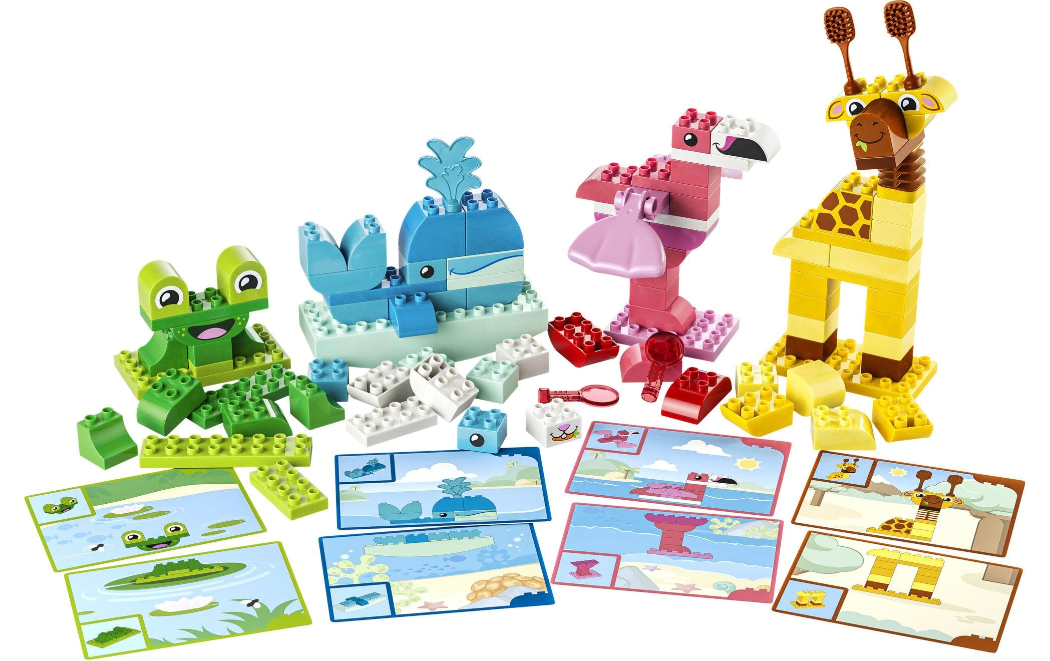 LEGO® Konstruktionsspielsteine »Wir Bauen Tiere (10472), LEGO DUPLO Town« Made in Europe